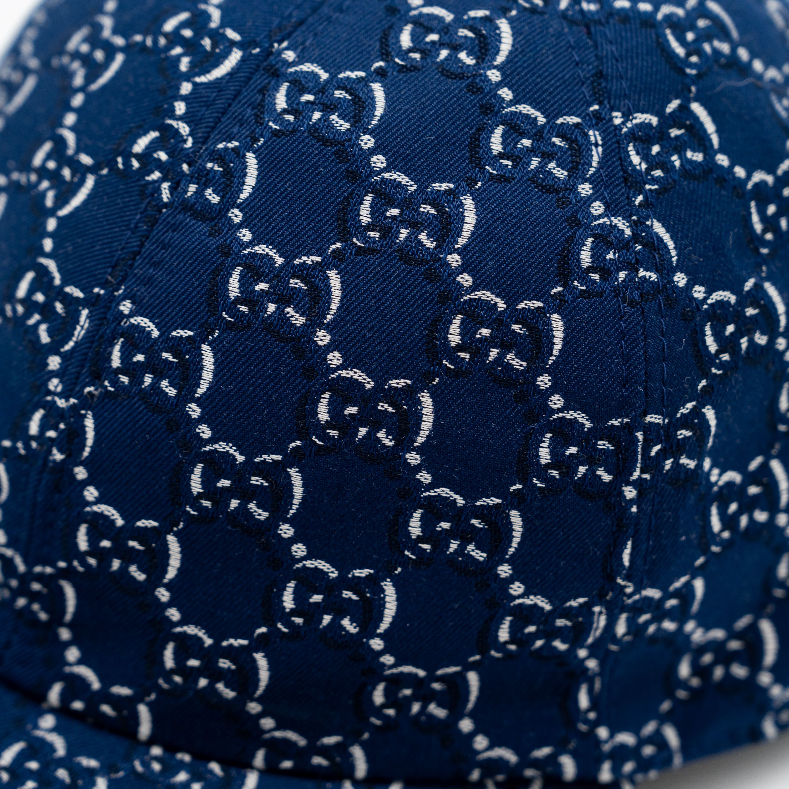 Gucci S Gucci Blue GG Cotton Baseball Cap Hat Size ONE SIZE - 5 Thumbnail