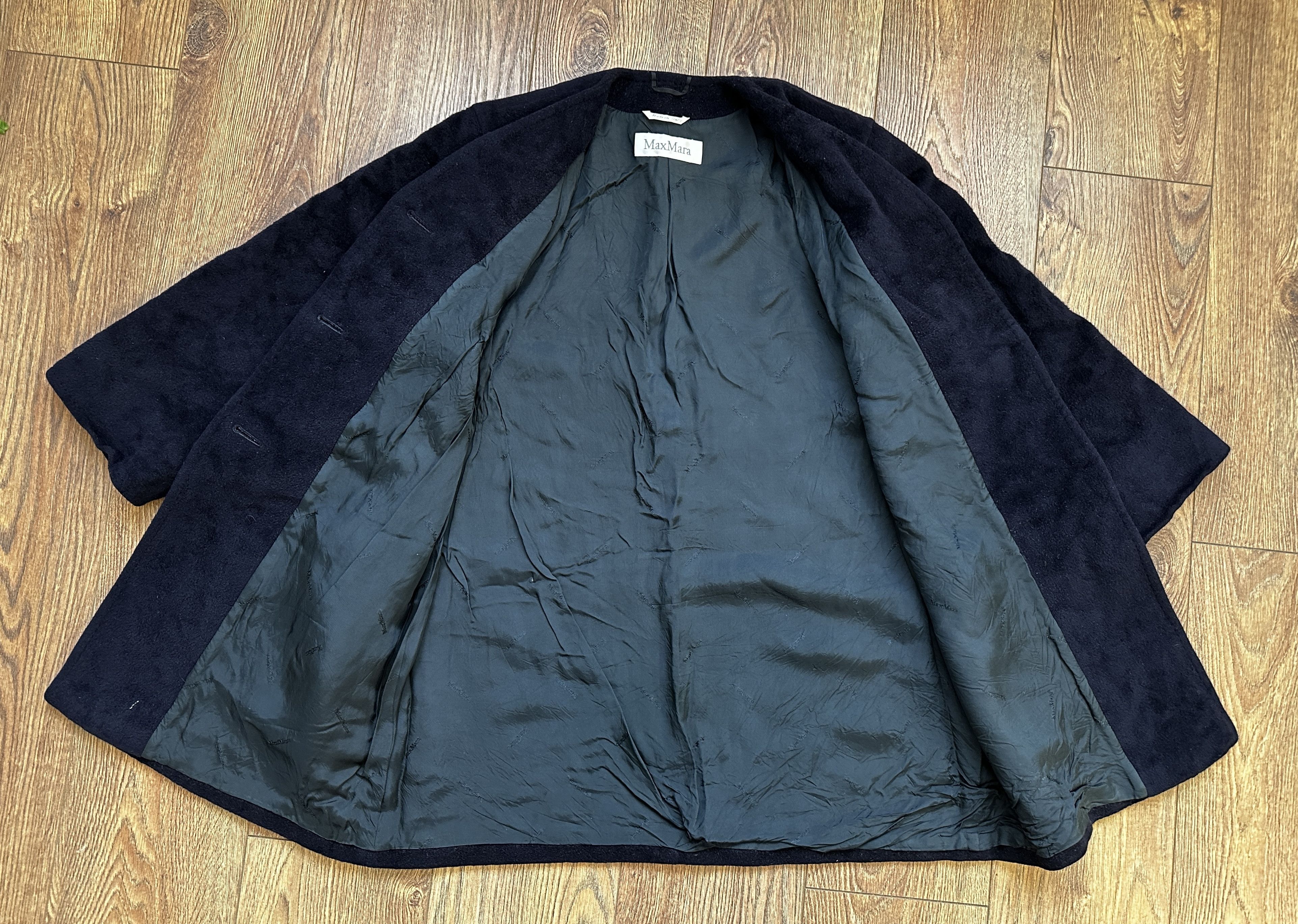 Max Mara Max Mara Wool Cashmere Women's Shearling Made In Italy Navy Size S / US 4 / IT 40 - 12 Thumbnail