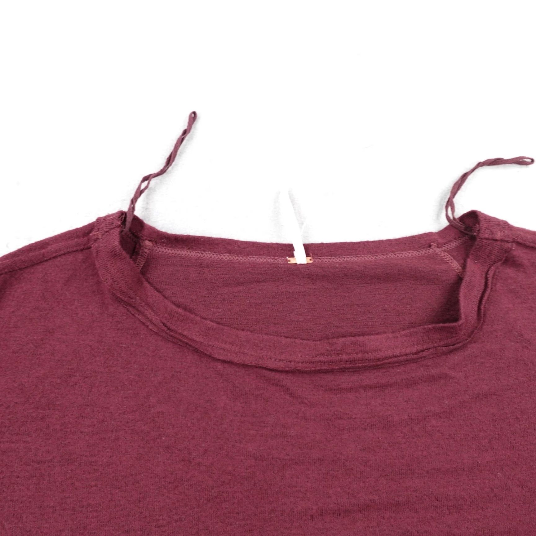 Free People Free People Shirt Womens XS Garnet Red Forever Your Girlfriend Empress Top Knit Womens Size XS / US 0-2 / IT 36-38 - 2 Thumbnail