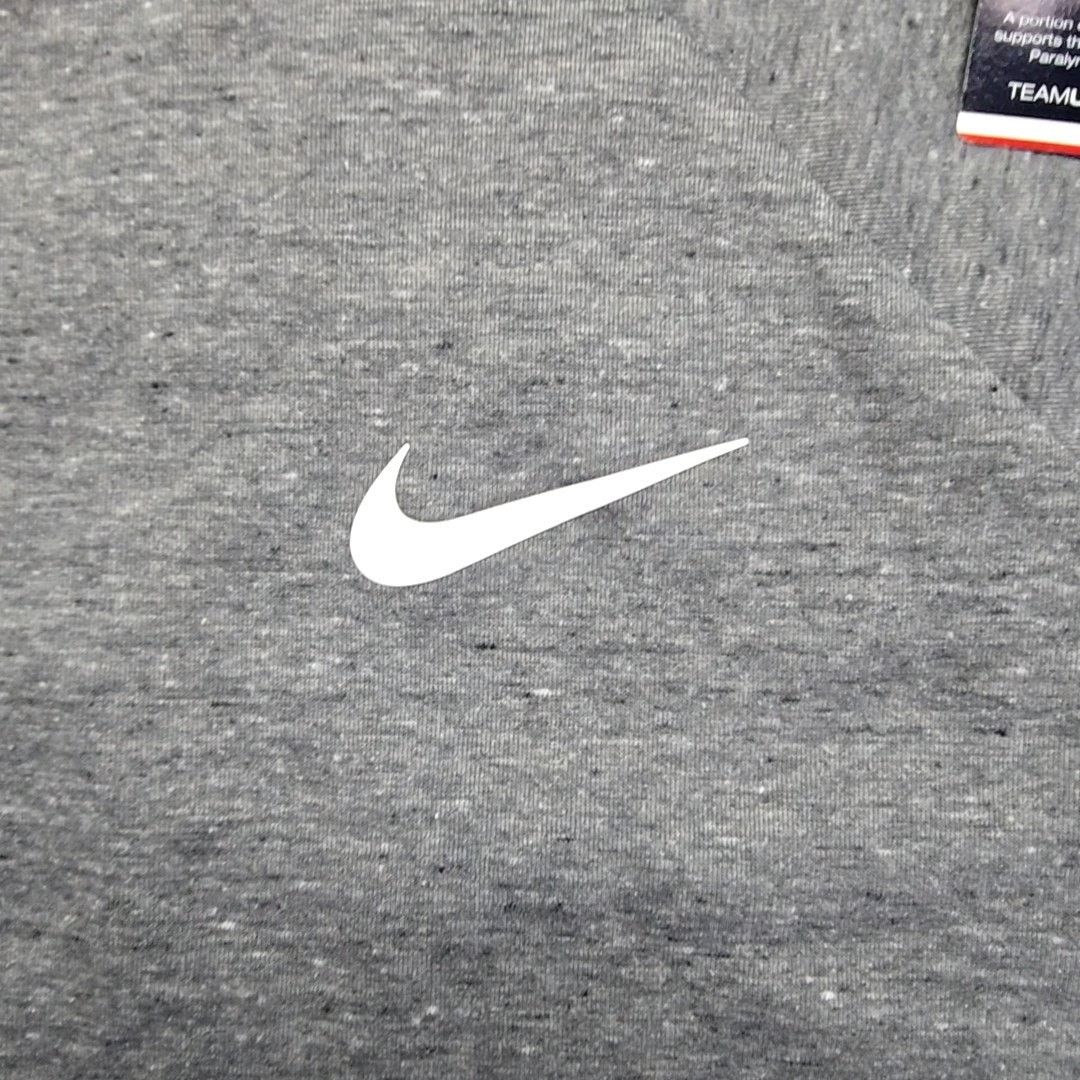 Nike Nike Olympic Team Shirt Gray Short Sleeve L Tech Fleece Size L / US 10 / IT 46 - 4 Thumbnail