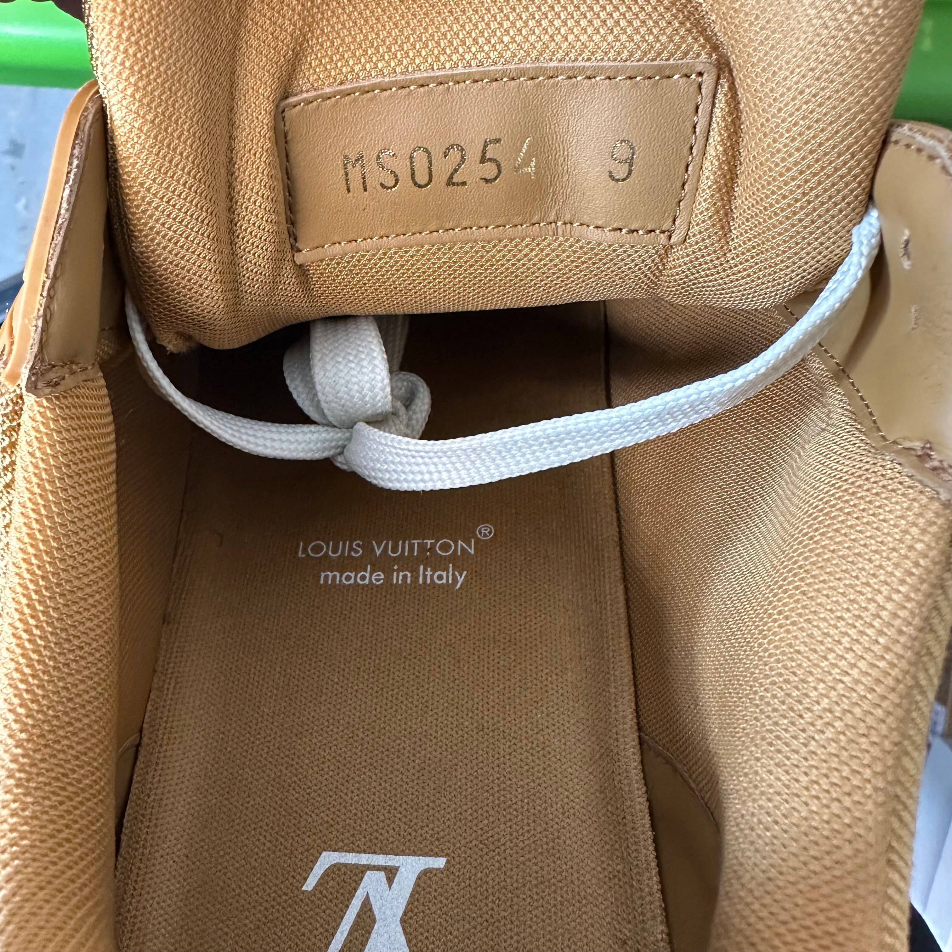 Louis Vuitton Louis Vuitton Brown Leather Trainer Sneaker Sz 10.5 (9LV) Size US 10.5 / EU 43-44 - 7 Thumbnail