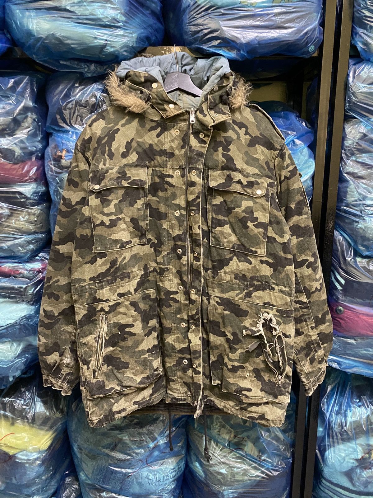 Henrik Vibskov Henrik Vibskov Camouflage M-65 Style Fishtail Parka Jacket Size US M / EU 48-50 / 2 - 3 Thumbnail
