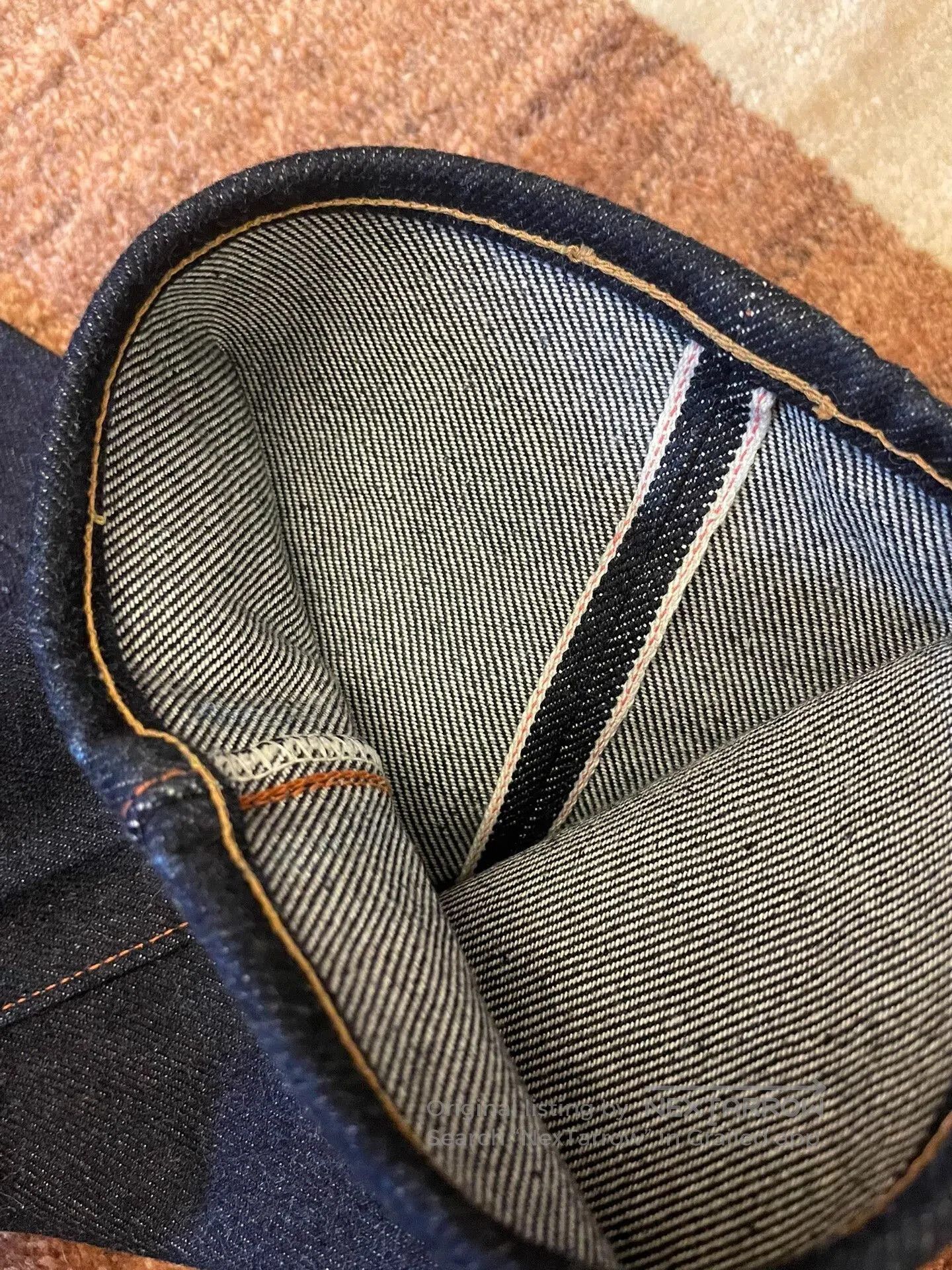 Red Clouds Collective Red Cloud 25oz Selvedge Raw Denim Jeans. Size US 34 / EU 50 - 5 Thumbnail