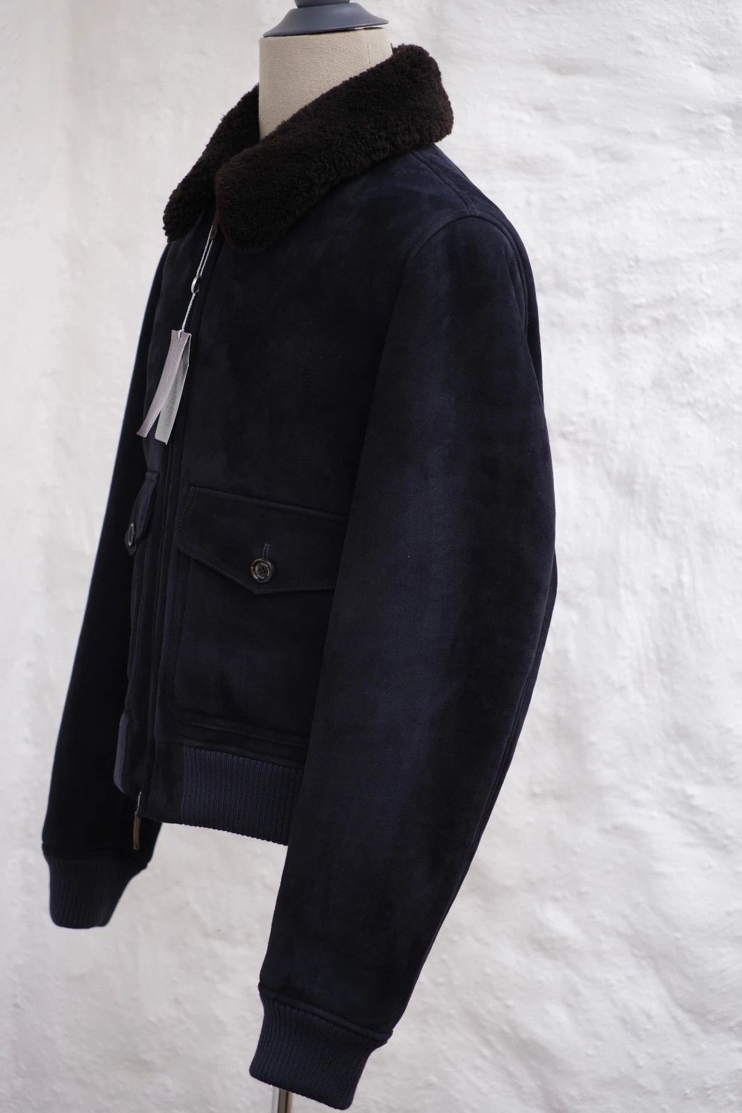 Ralph Lauren Purple Label New Ralph Lauren Purple Label Shearling Leather A-2 Bomber Size US L / EU 52-54 / 3 - 3 Thumbnail