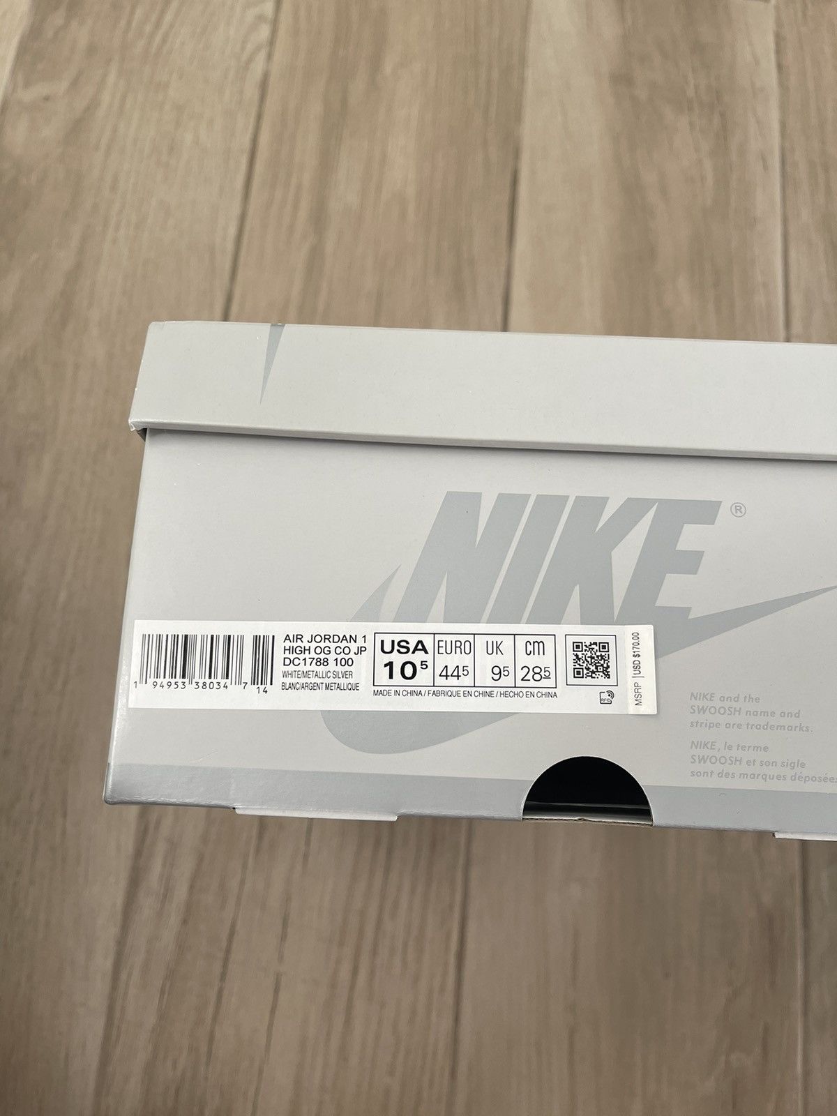 Jordan Brand Jordan 1 Retro High CO.JP Midnight Navy 2020 Size US 10.5 / EU 43-44 - 8 Thumbnail