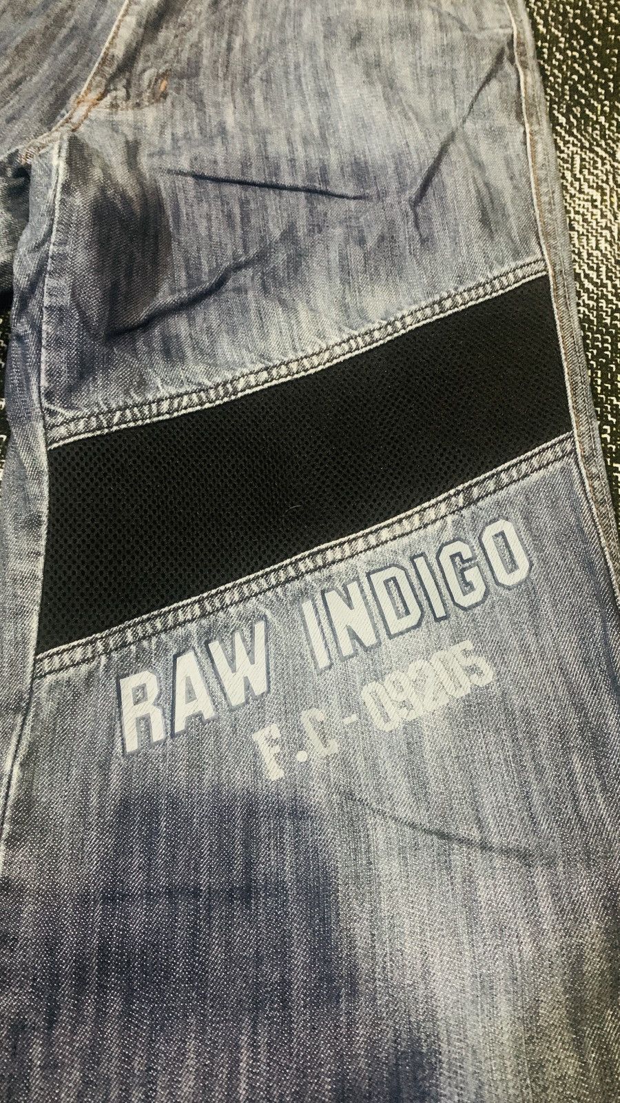 Fubu × Vintage Vintage Fubu Raw Indigo Jeans Size US 34 / EU 50 - 3 Thumbnail