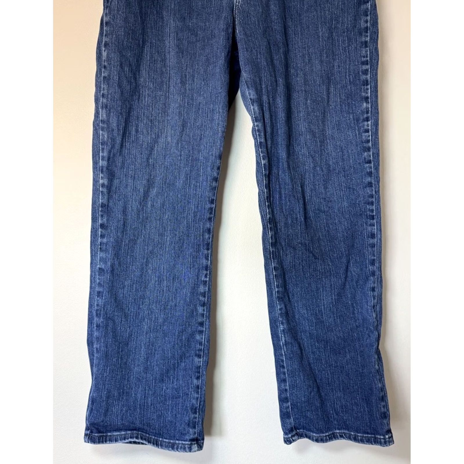 Lee Lee Relaxed Straight Leg At The Waist Women’s 16 Medium Jeans Dark Wash Pants Size 38" / US 16 / IT 52 - 3 Thumbnail