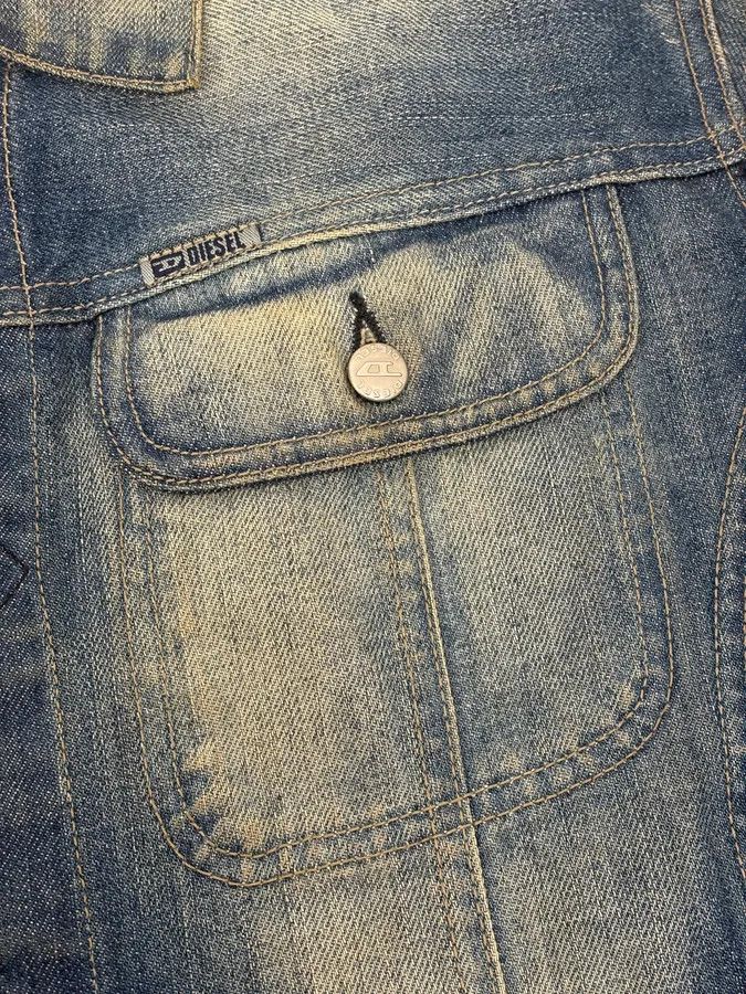 Diesel 2000s Diesel Blue Faded Denim Jacket Size US M / EU 48-50 / 2 - 9 Thumbnail