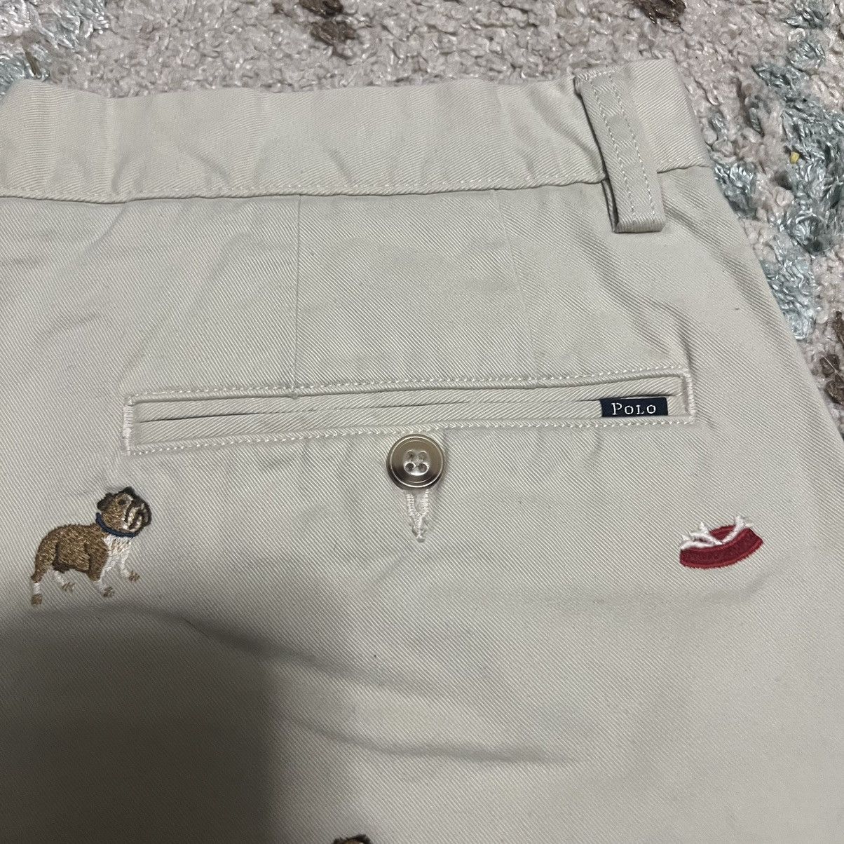 Polo Ralph Lauren Polo Ralph Lauren Bulldog Khaki Shorts Classic Fit 33 Size US 33 - 4 Thumbnail