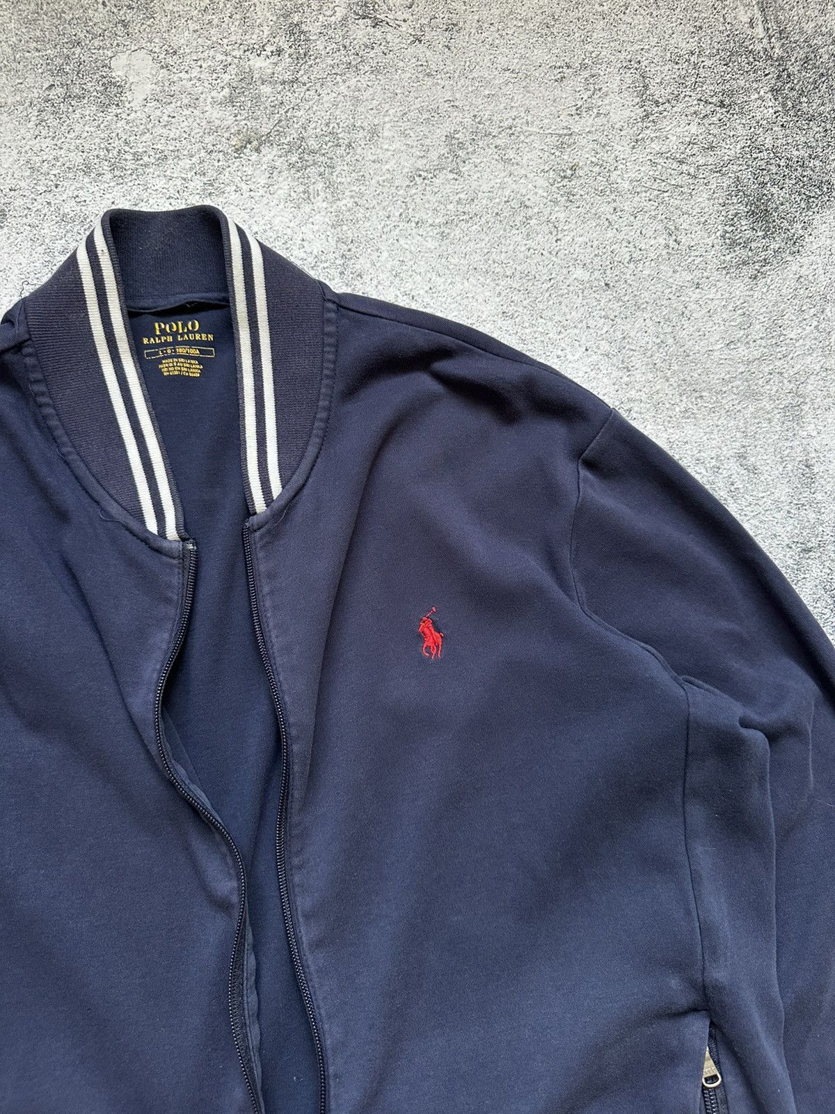 Polo Ralph Lauren Vintage Zip Polo Ralph Lauren Sweatshirt Red Logo Size US L / EU 52-54 / 3 - 9 Thumbnail
