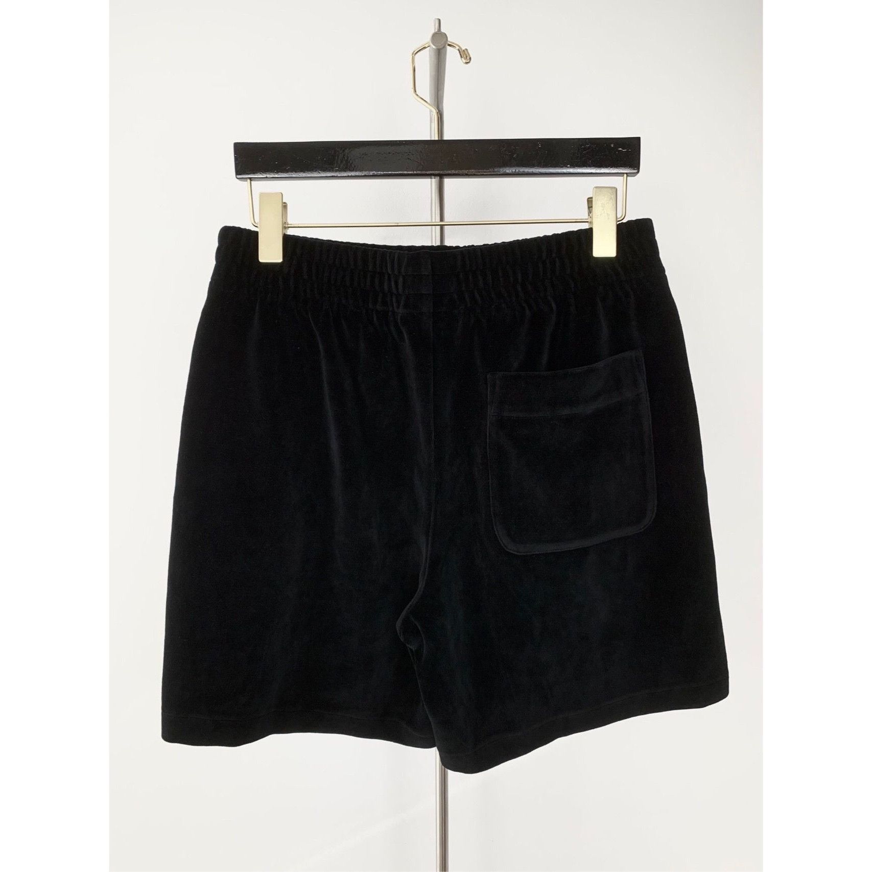 Alexander Wang Alexander Wang Women's 22' Black Cotton Velvet Logo Tapered Size 22" - 6 Thumbnail