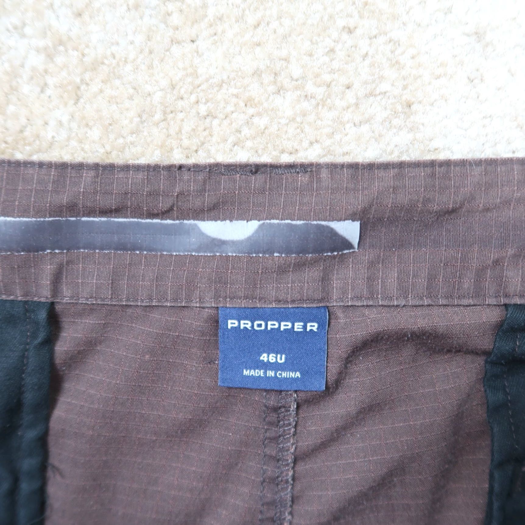Propper VINTAGE Propper Cargo Pants Men's 46x33 Brown Pants Stretch Kinetic Ripstop Size US 30 / EU 46 - 3 Thumbnail