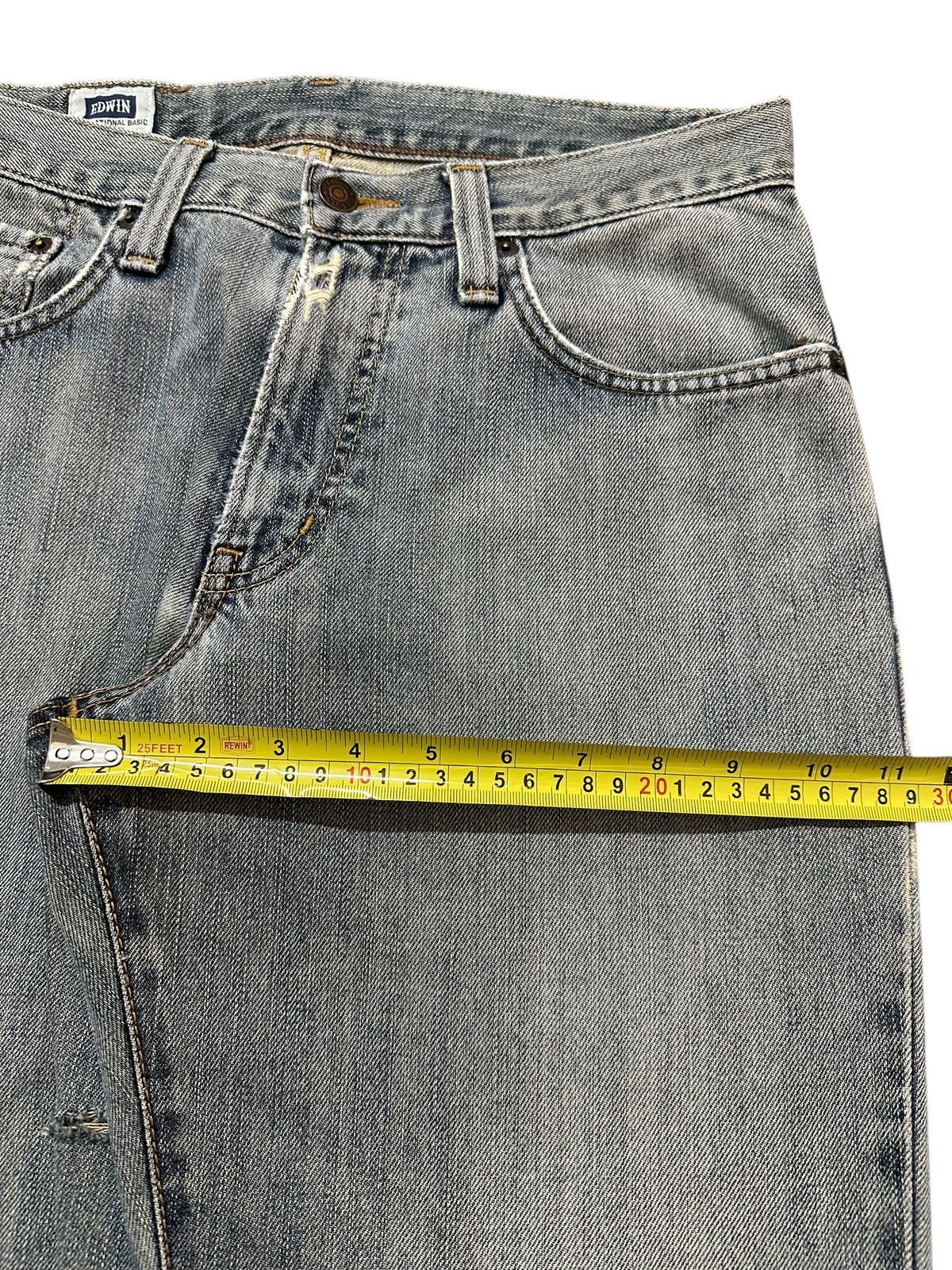 Edwin Vintage Japan Edwin 404 Blue Wash Style Baggy Jeans Size US 30 / EU 46 - 15 Thumbnail