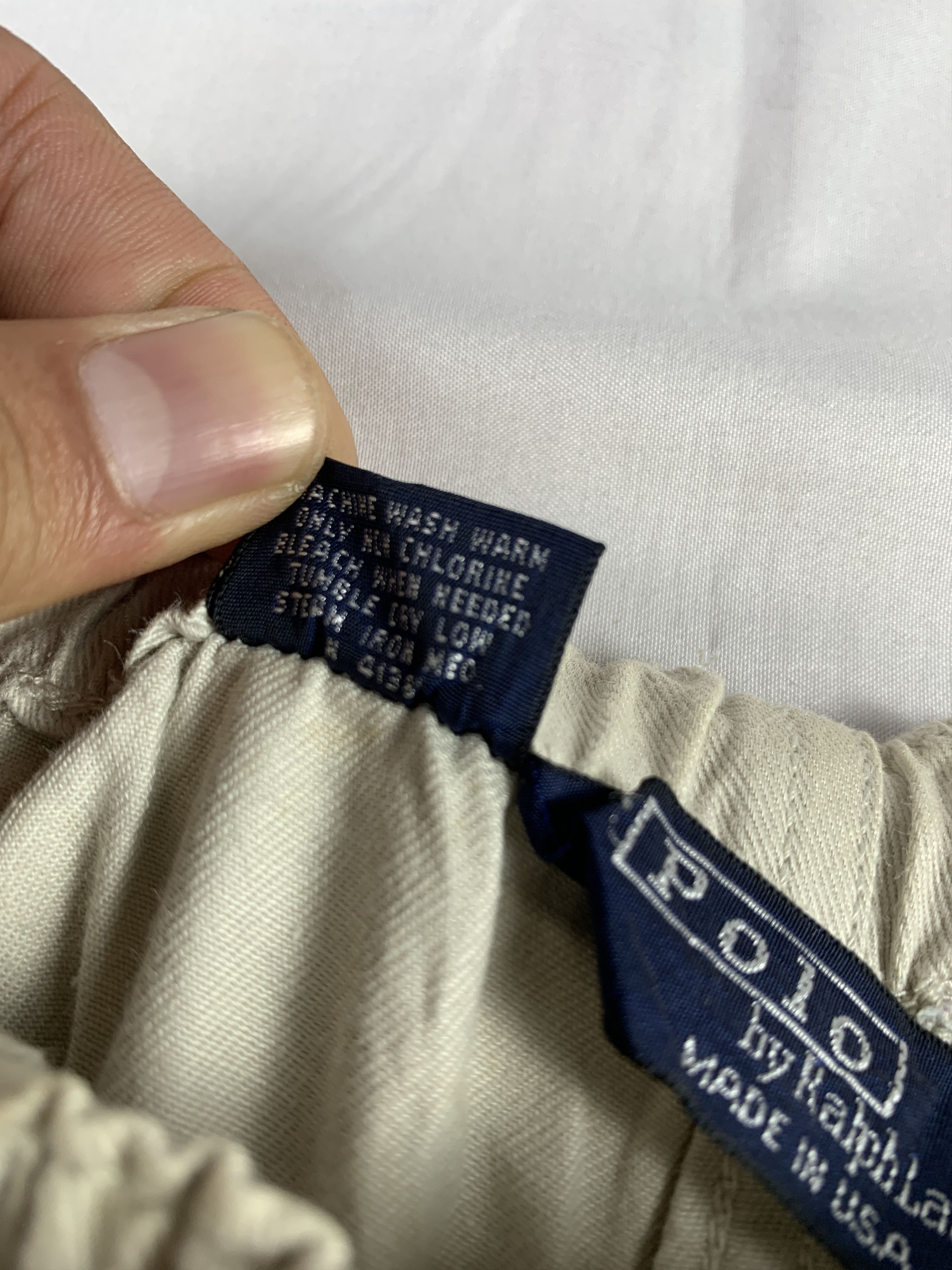 Polo Ralph Lauren 1990s Polo by Ralph Lauren Beige Pony Shorts (Fit L) Size US 34 / EU 50 - 4 Thumbnail