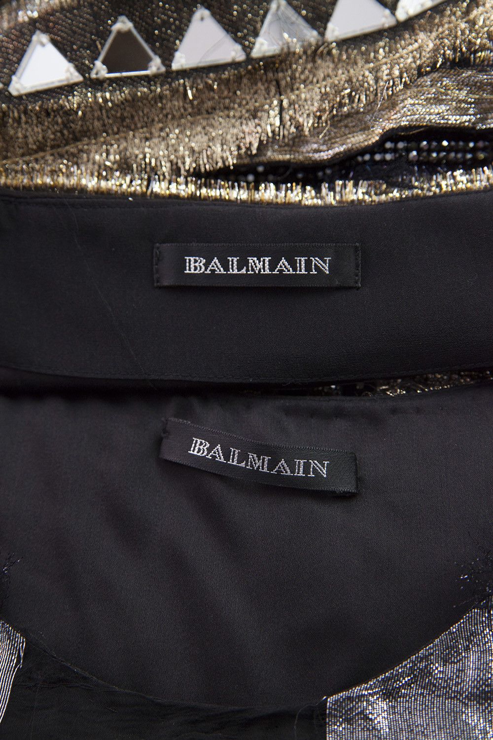 Balmain AW11 crystals embroidered silk ensemble Size XS / US 0-2 / IT 36-38 - 10 Thumbnail