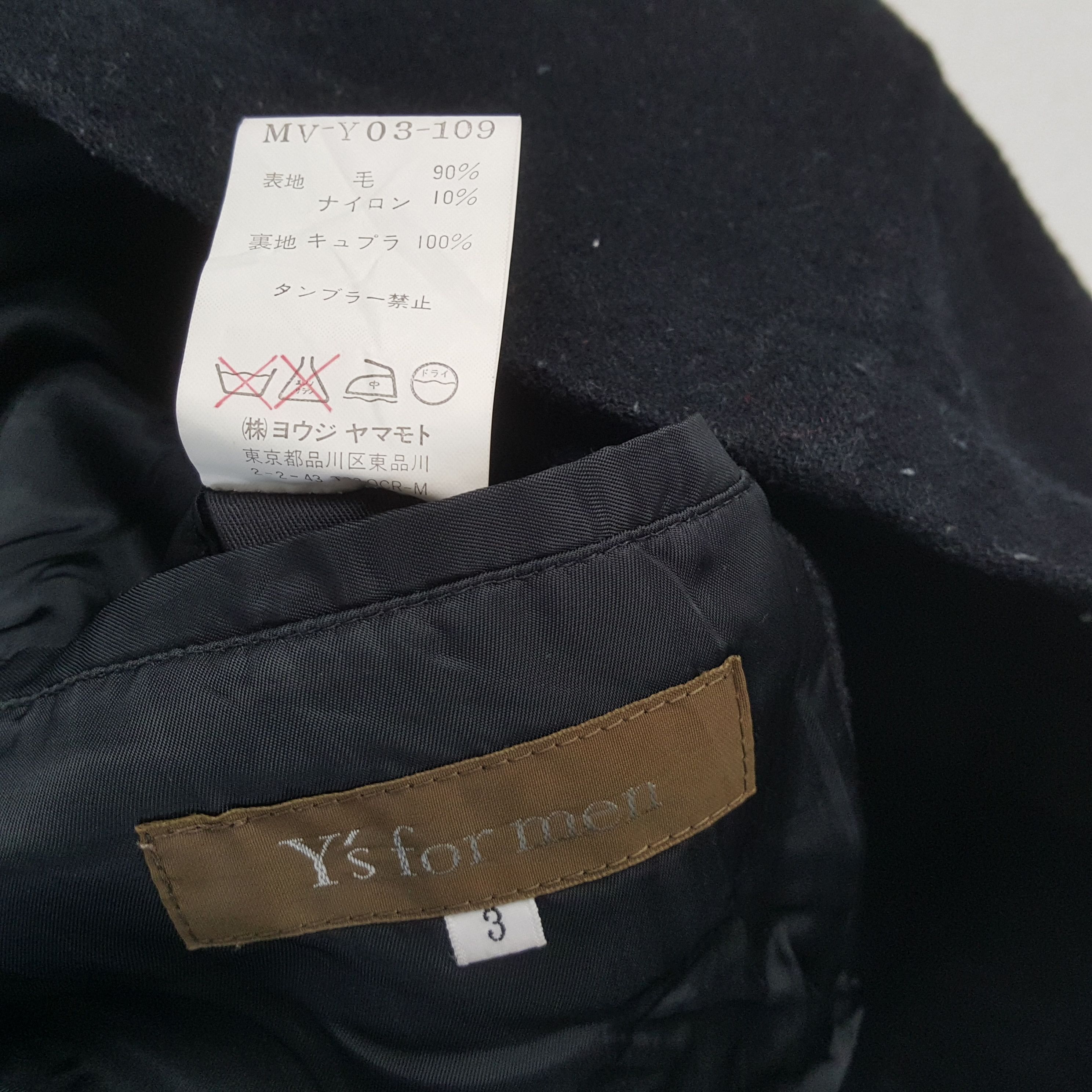 Y's for Men × Yohji Yamamoto Vintage Y's for men by YOHJI YAMAMOTO Japan Designer Jacket Size US L / EU 52-54 / 3 - 9 Thumbnail