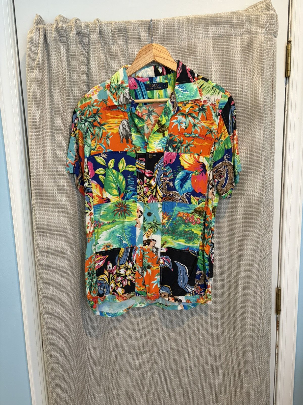 Ralph Lauren Ralph Lauren Patchwork Polo Hawaiian Camp Collar Shirt Size US S / EU 44-46 / 1 - 1 Thumbnail