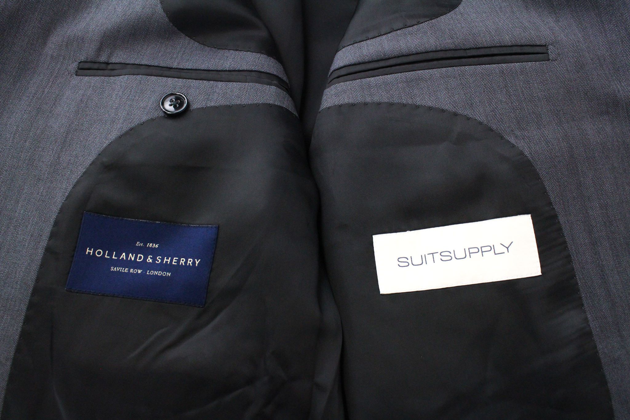 Suitsupply LA SPALLA UK48L Grey Wool Lined Blazer 73662 Size 48L - 5 Thumbnail