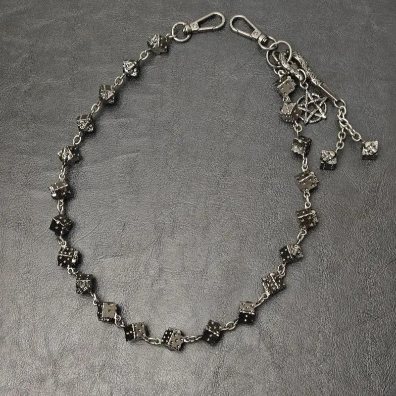 Jewelry Retro Dise Skulls Waist Punk Wallet Chain Size ONE SIZE - 4 Thumbnail