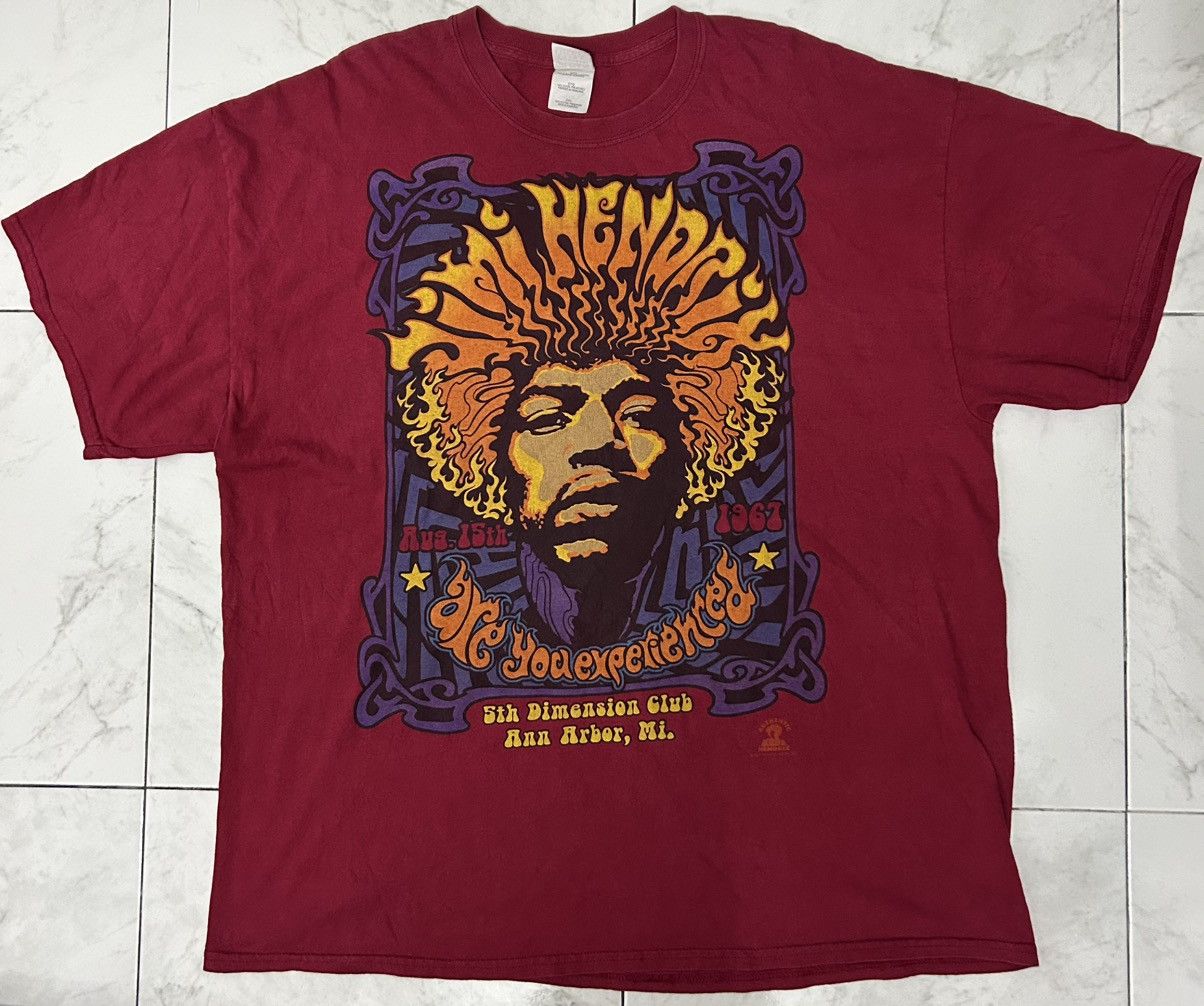 Jimi Hendrix VINTAGE Y2K JIMI HENDRIX FULLPRINT FLAME DESIGN RARE Size US XXL / EU 58 / 5 - 1 Thumbnail