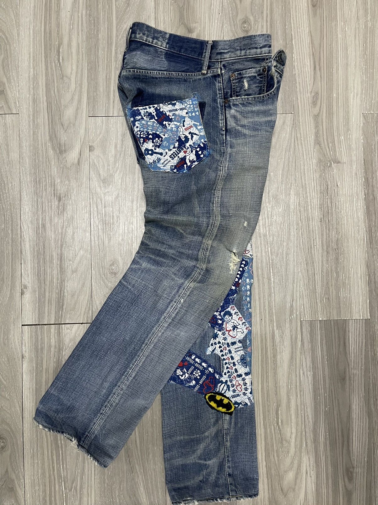 Spellbound SPELLBOUND - GHOST Pocket + Patches Jeans Size US 31 - 3 Thumbnail
