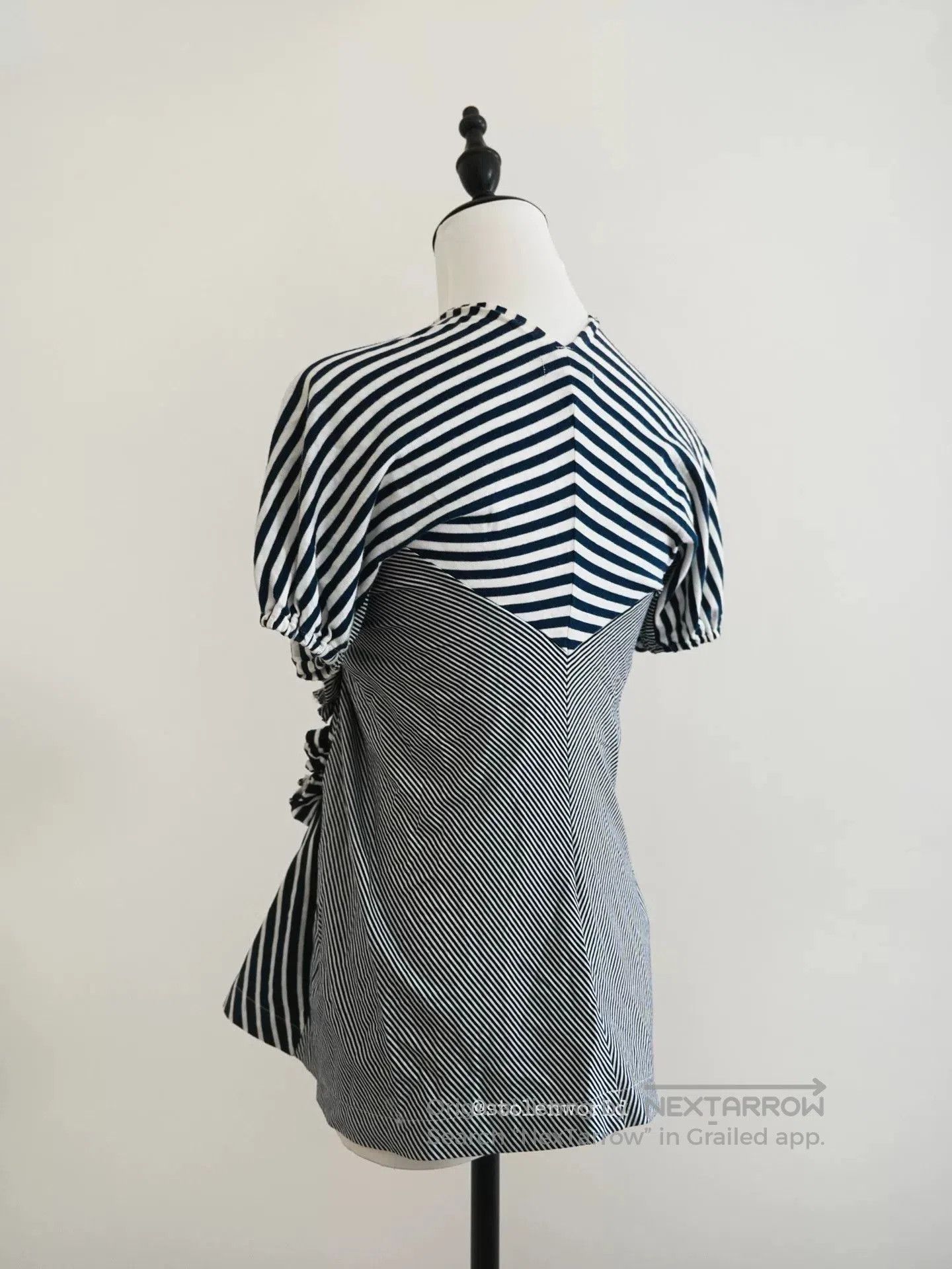 Tricot Comme des Garcons striped ruffled top from comme des garcons. Size M / US 6-8 / IT 42-44 - 6 Thumbnail