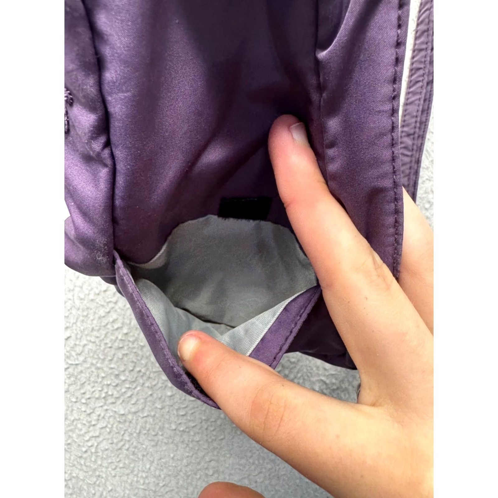 Vintage AmeriBag Crossbody Nylon Bag Womens S Purple Adjustable Strap Pockets Zipper Size ONE SIZE - 4 Thumbnail