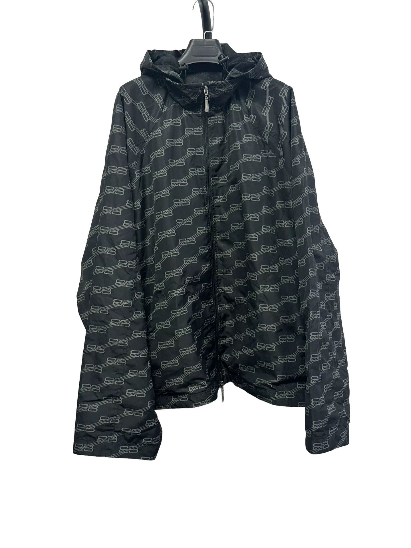 Balenciaga Balenciaga BB Monogram Print Hooded Jacket Size M Size US M / EU 48-50 / 2 - 1 Thumbnail
