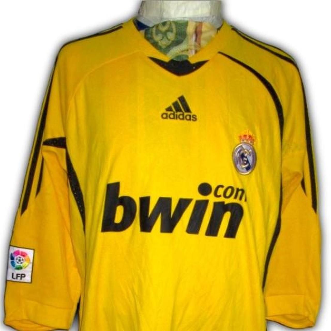Adidas Real Madrid 2008 2009 GOALKEEPER Shirt maillot Camiseta Size US L / EU 52-54 / 3 - 1 Thumbnail