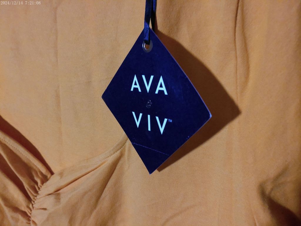 Other Women's Ava & Viv Orange Short Sleeve Tee Plus Size XXL Size XXL / US 16-18 / IT 52-54 - 2 Thumbnail