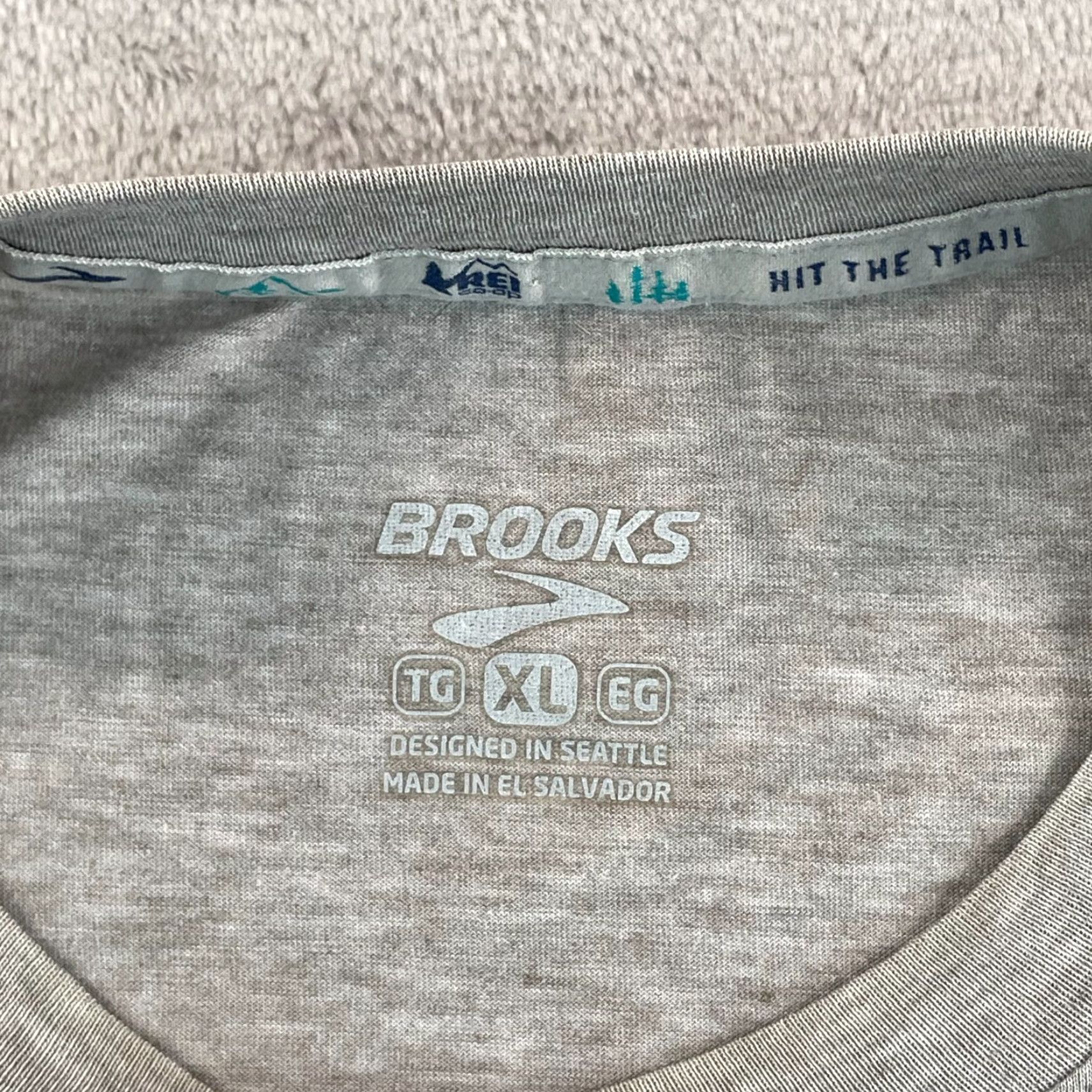Brooks BROOKS x REI Co Op T shirt Men XL Grey Going To The Mountains Performance Run SS Size US XL / EU 56 / 4 - 2 Thumbnail