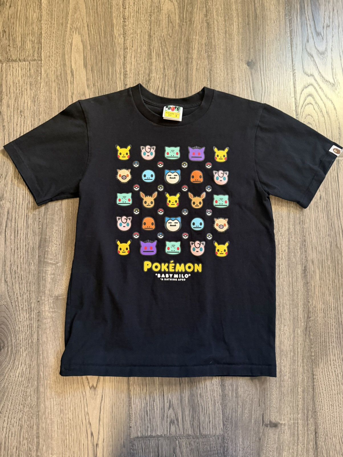 Bape × Pokemon BAPE Pokémon Grid Tee Size S Size S / US 4 / IT 40 - 1 Thumbnail