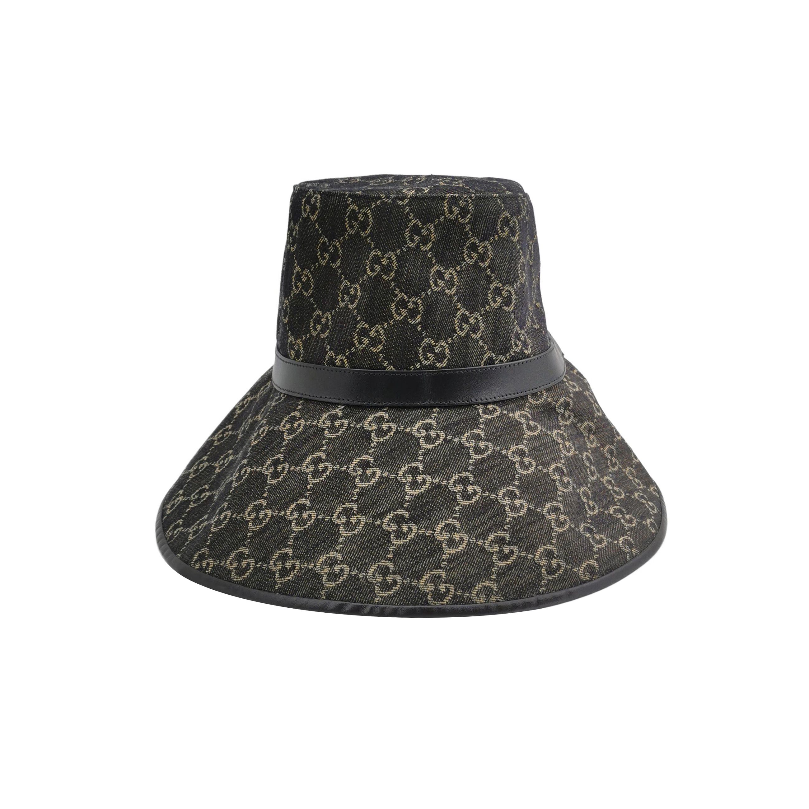 Gucci Gucci GG Monogram Wide Brim Hat One Size Size ONE SIZE - 1 Thumbnail