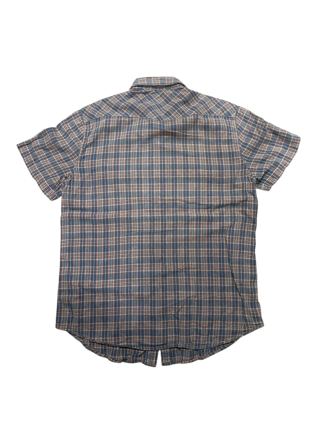 Denim & Supply Ralph Lauren Denim Ralph Lauren Flannel Tshirt with Pearl Button Size US M / EU 48-50 / 2 - 2 Thumbnail