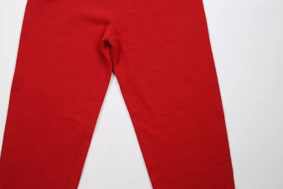 Vintage Vintage 90s Streetwear Blank Sweatpants Pants Red USA Size US 34 / EU 50 - 11 Thumbnail
