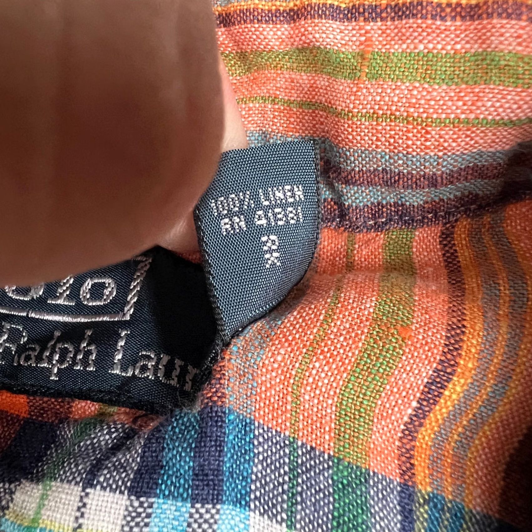 Polo Ralph Lauren Polo Ralph Lauren Linen Epaulettes Long Sleeve Button Shirt XL Mens Orange - Woven - XL Size - Classic Fit | Apparel Size US XL / EU 56 / 4 - 5 Thumbnail