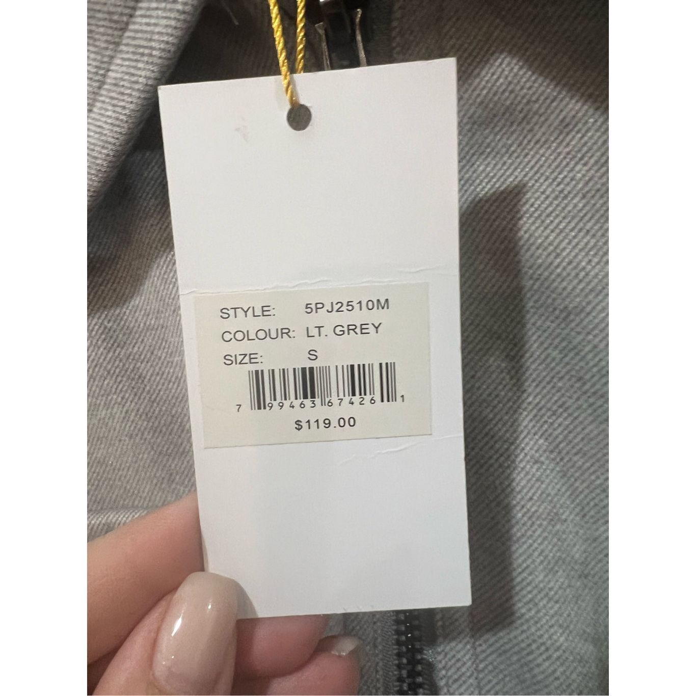 Other Belforte Black NWT light grey Adrian Jacket Bomper sz S Size US S / EU 44-46 / 1 - 6 Thumbnail