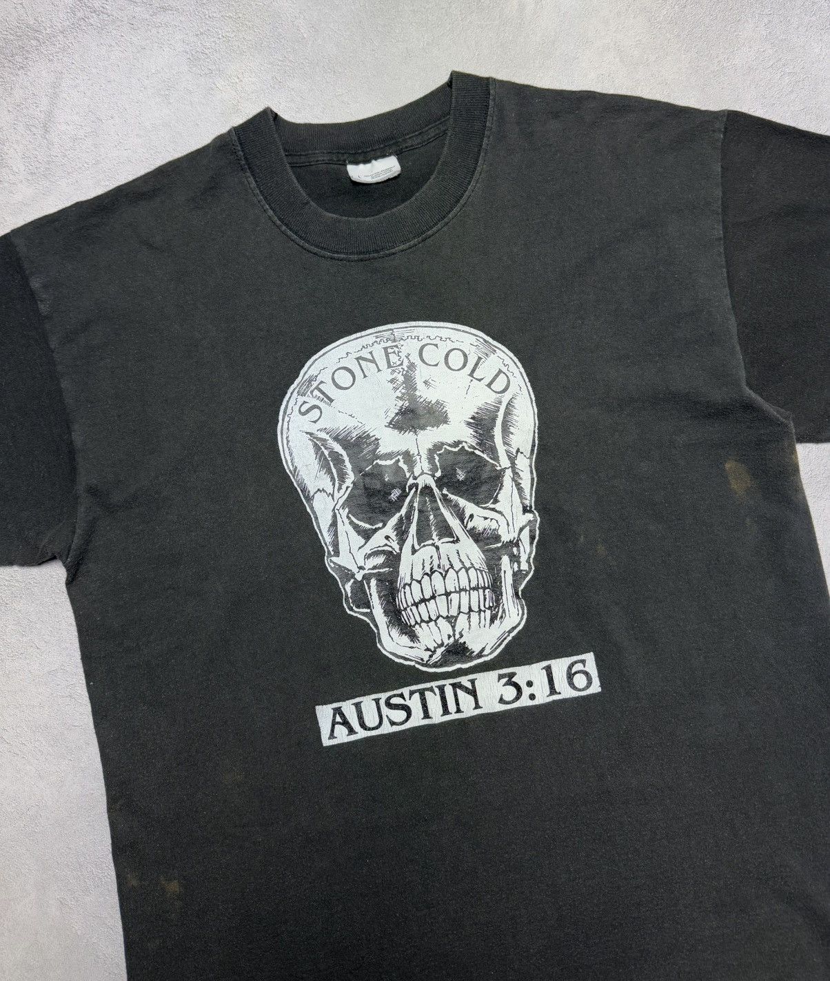 Fruit Of The Loom Stone Cold Steve Austin 3:16 WWE T-Shirt Big Skull Logo Size US L / EU 52-54 / 3 - 3 Thumbnail