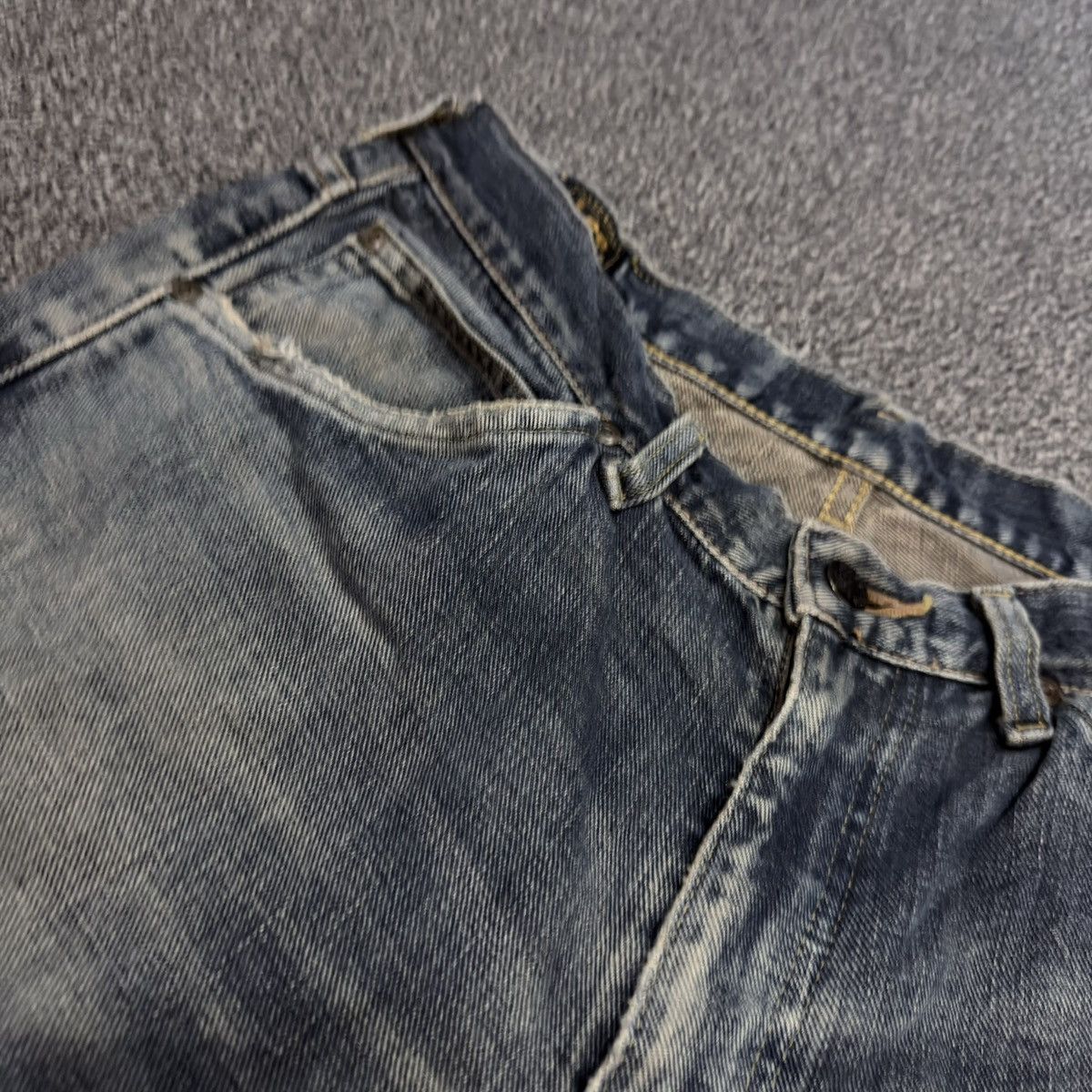 Seditionaries Vintage 90s Japanese Selvedge Lee Union Made Rusty Denim Size US 32 / EU 48 - 15 Thumbnail