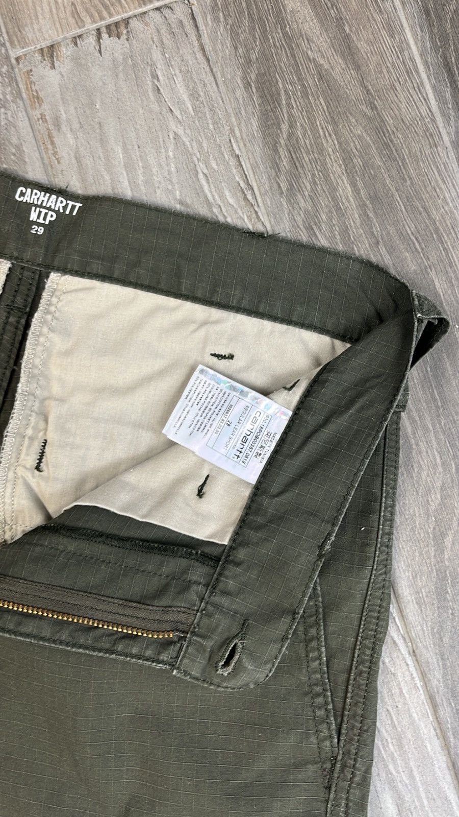 Carhartt × Carhartt Wip Hype Cargo Carhartt millitary short Size US 29 - 7 Thumbnail