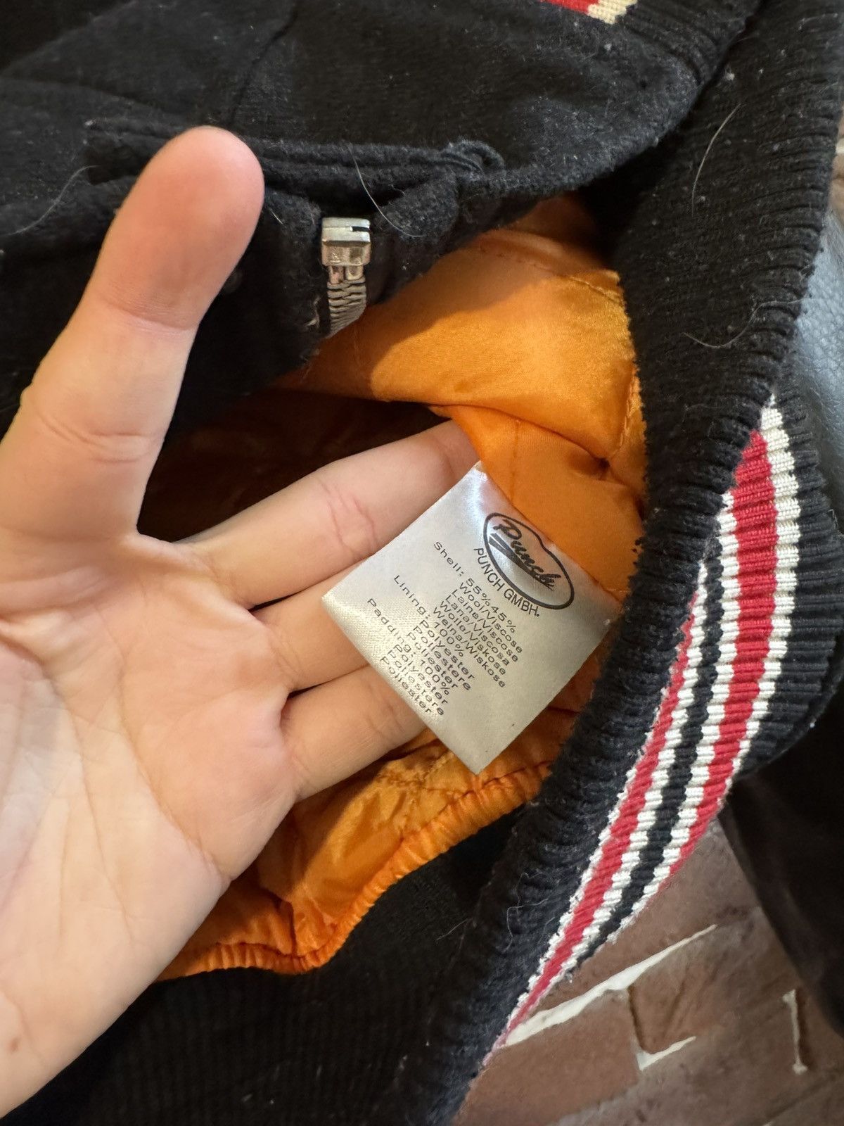 Vintage Rare Hardcore United Varsity Bomber Jacket Gabber L Black Size US L / EU 52-54 / 3 - 7 Thumbnail