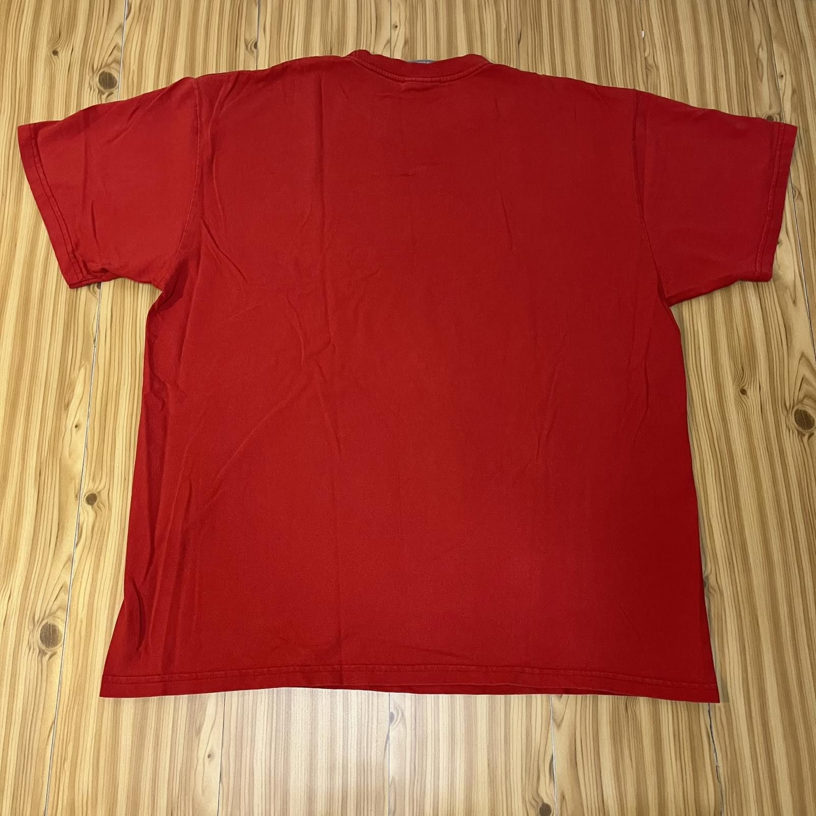 Nike Vtg 00s Red Nike Swoosh Tee M Honduras Size US M / EU 48-50 / 2 - 2 Thumbnail