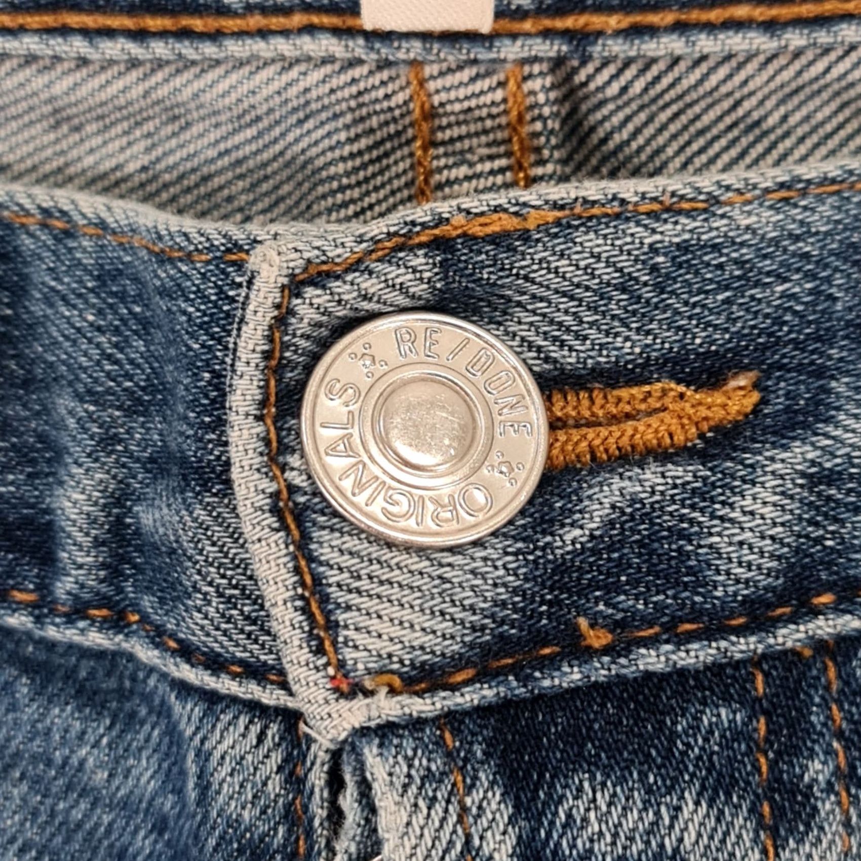 RE/DONE RE/DONE Jeans Blue W28 L28 High Rise Skinny Cropped Slim 5-Pocket Denim Jeans Womens Size 28" / US 6 / IT 42 - 5 Thumbnail