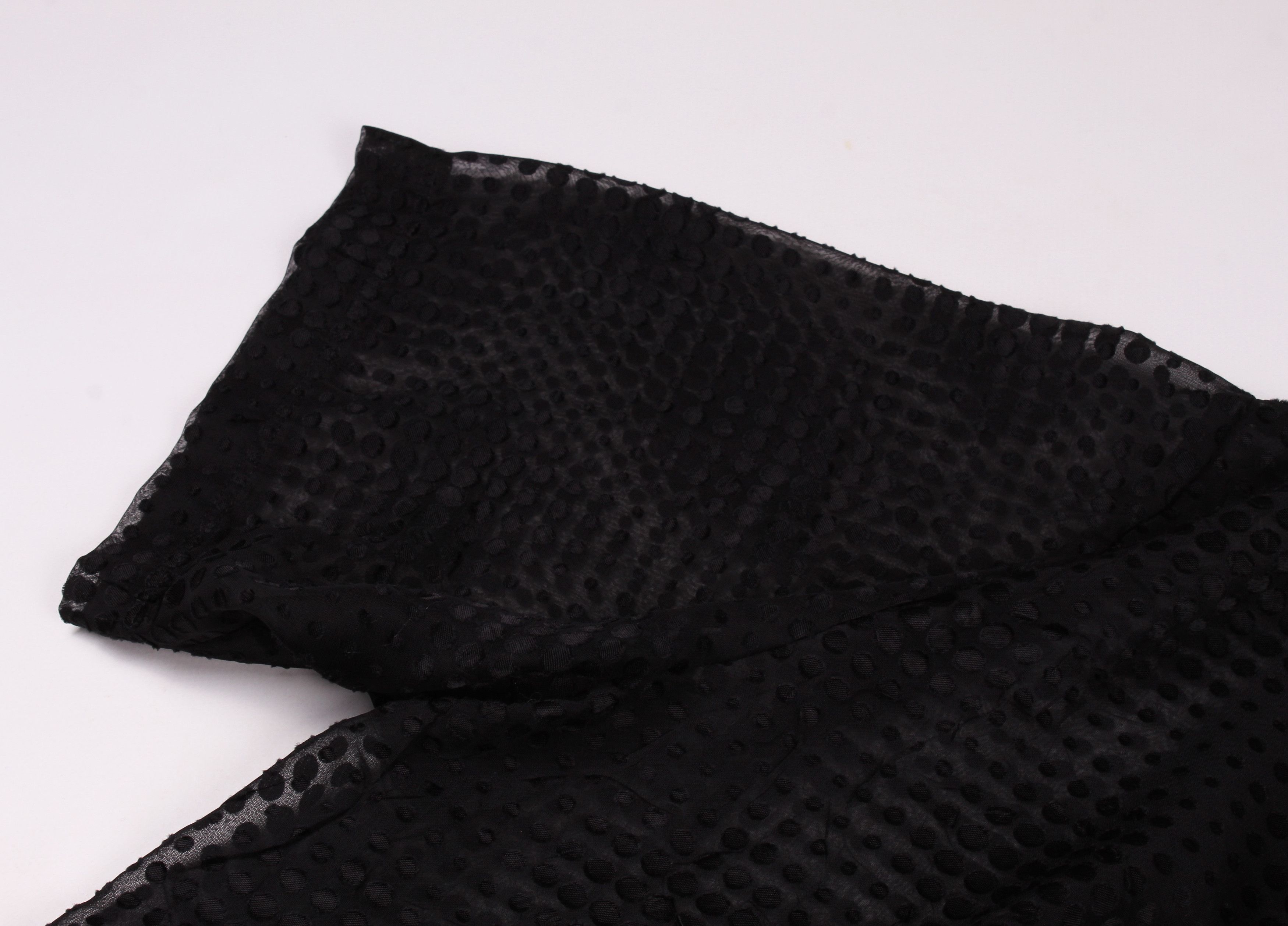Japanese Brand Avant Garde Niederberger Mesh Polka Dot Open Cardigan Cape Size ONE SIZE - 4 Thumbnail