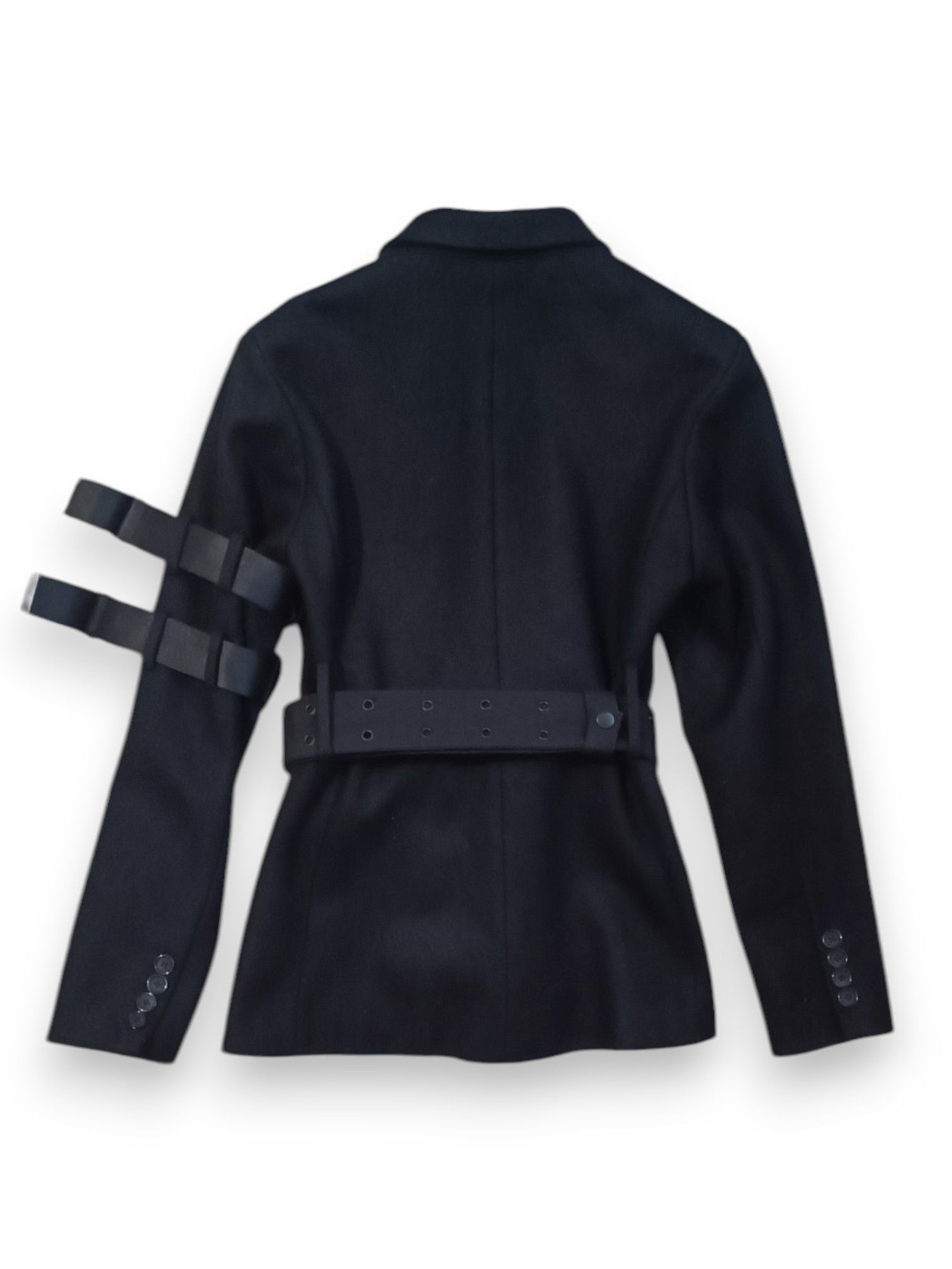 Hyein Seo HYEIN SEO 혜인서 FW16 Black Belted Blazer “LADY VENGEANCE” Size XS / US 0-2 / IT 36-38 - 18 Thumbnail
