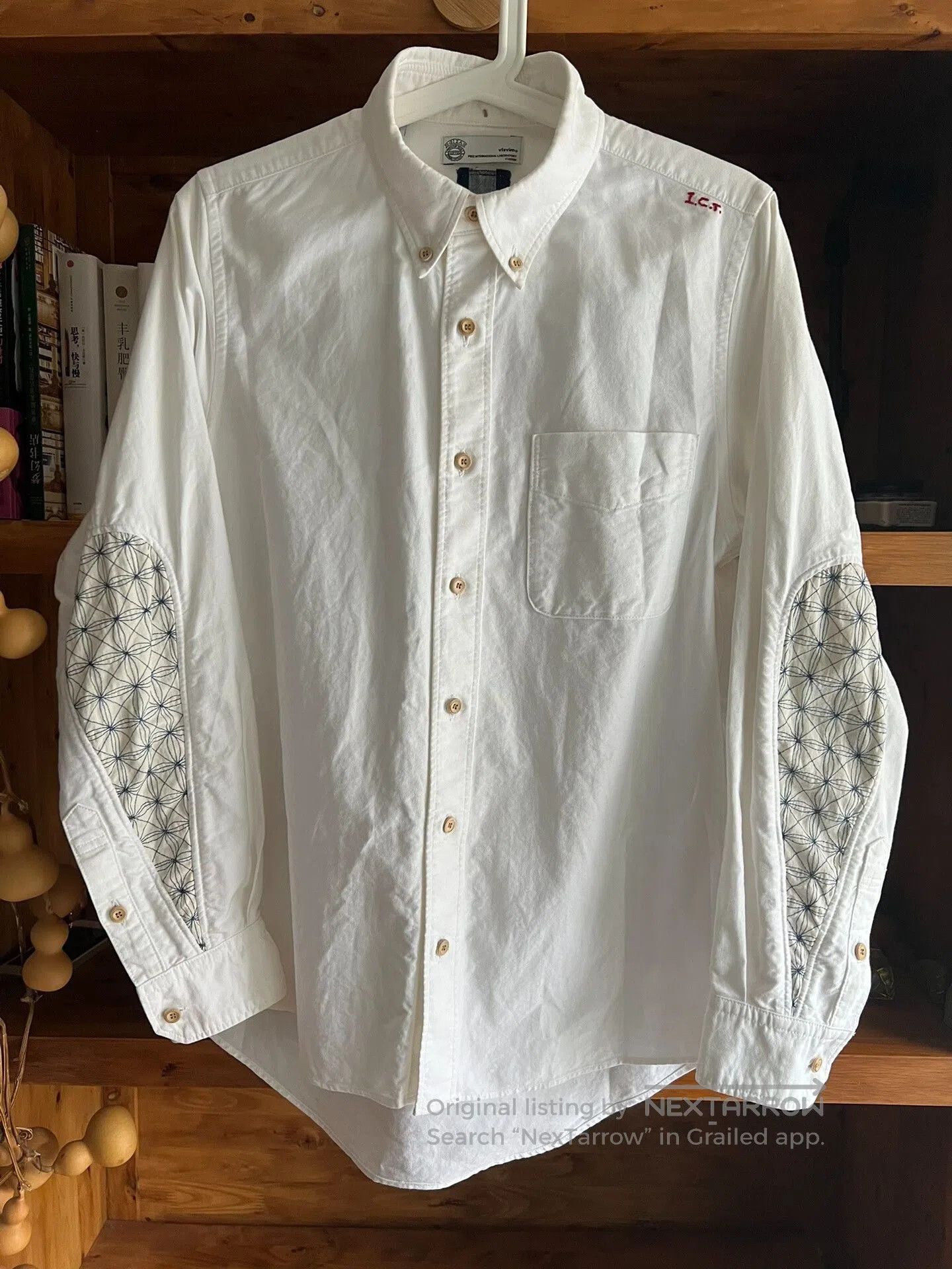 Visvim limited edition white shirt with embroidery. Size US M / EU 48-50 / 2 - 1 Thumbnail