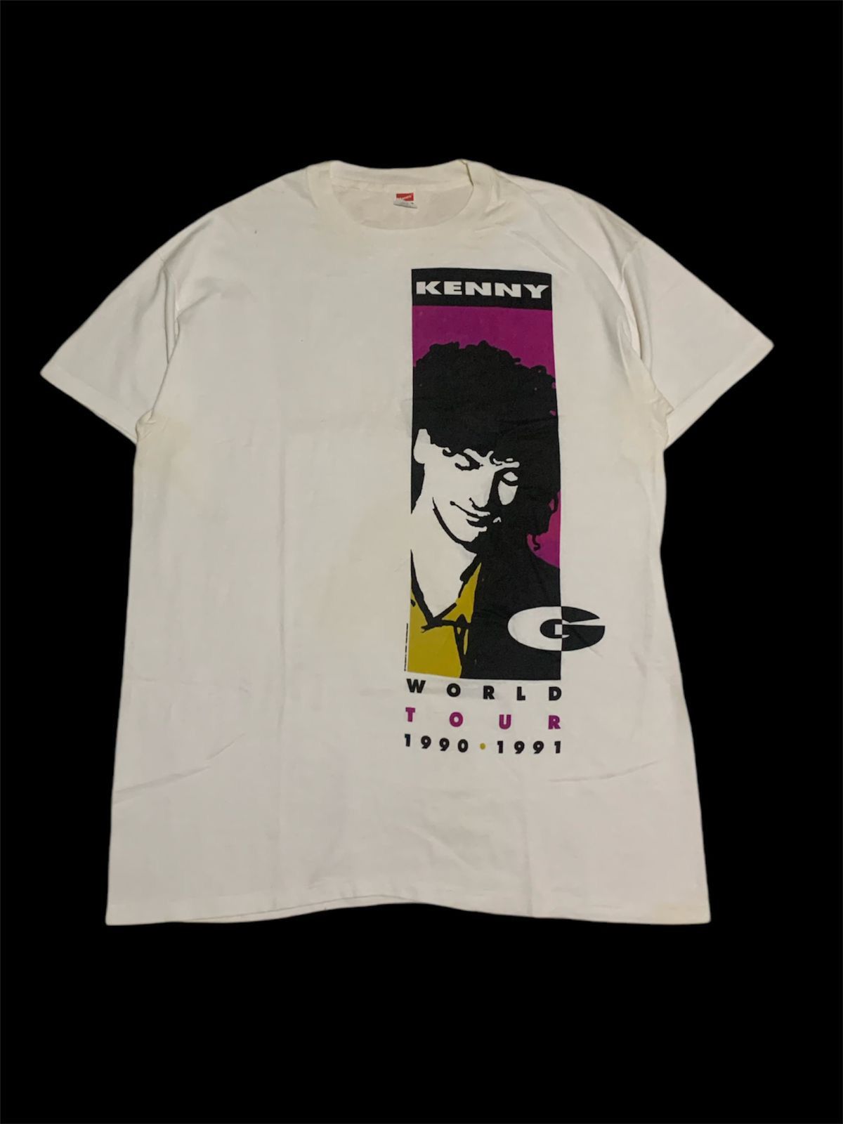 Band Tees × Vintage Vintage 90s Kenny G World Tour Tee Size US L / EU 52-54 / 3 - 1 Thumbnail