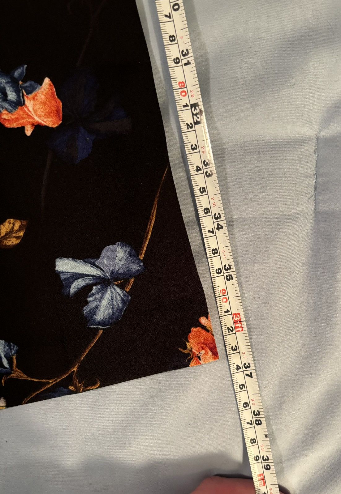 Cynthia Rowley × Designer Floral Dress Pants Slacks Flower Pattern Design Black Color Size 28" / US 6 / IT 42 - 11 Thumbnail