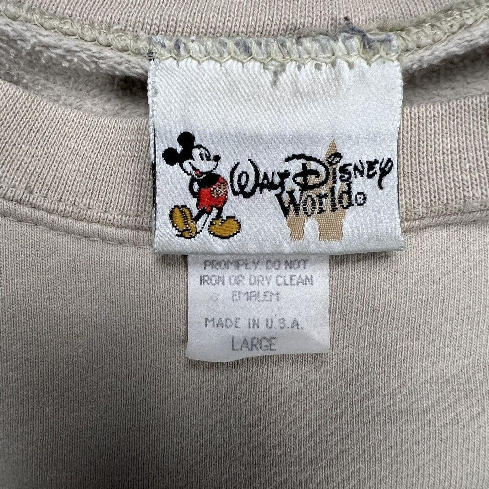 Disney × Vintage Vintage Mickey Mouse Sweatshirt Walt Disney World Pullover Size US L / EU 52-54 / 3 - 7 Thumbnail