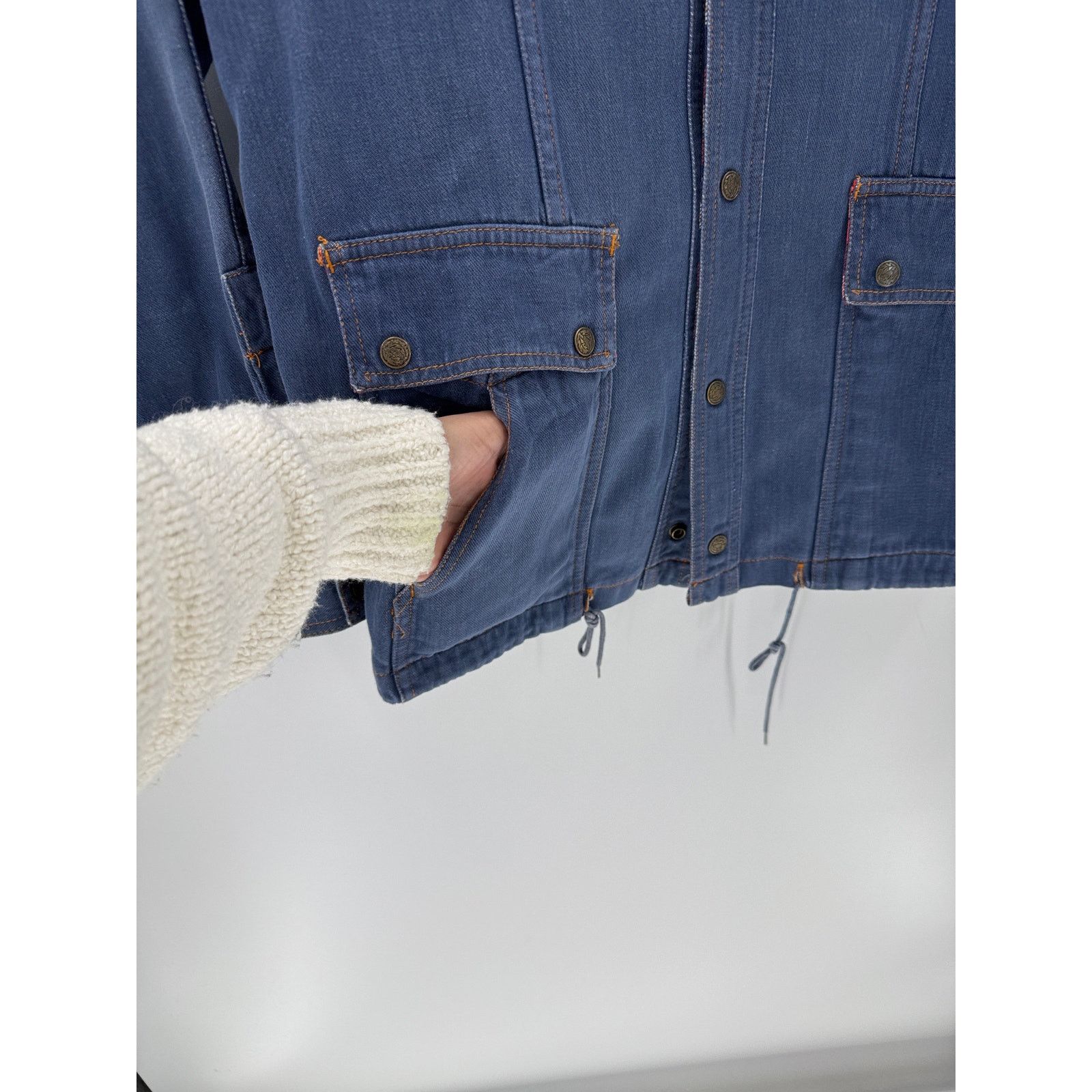 Other Vintage 80’s Valley Co Two Pocket Denim Button Up Jacket M Size M / US 6-8 / IT 42-44 - 3 Thumbnail